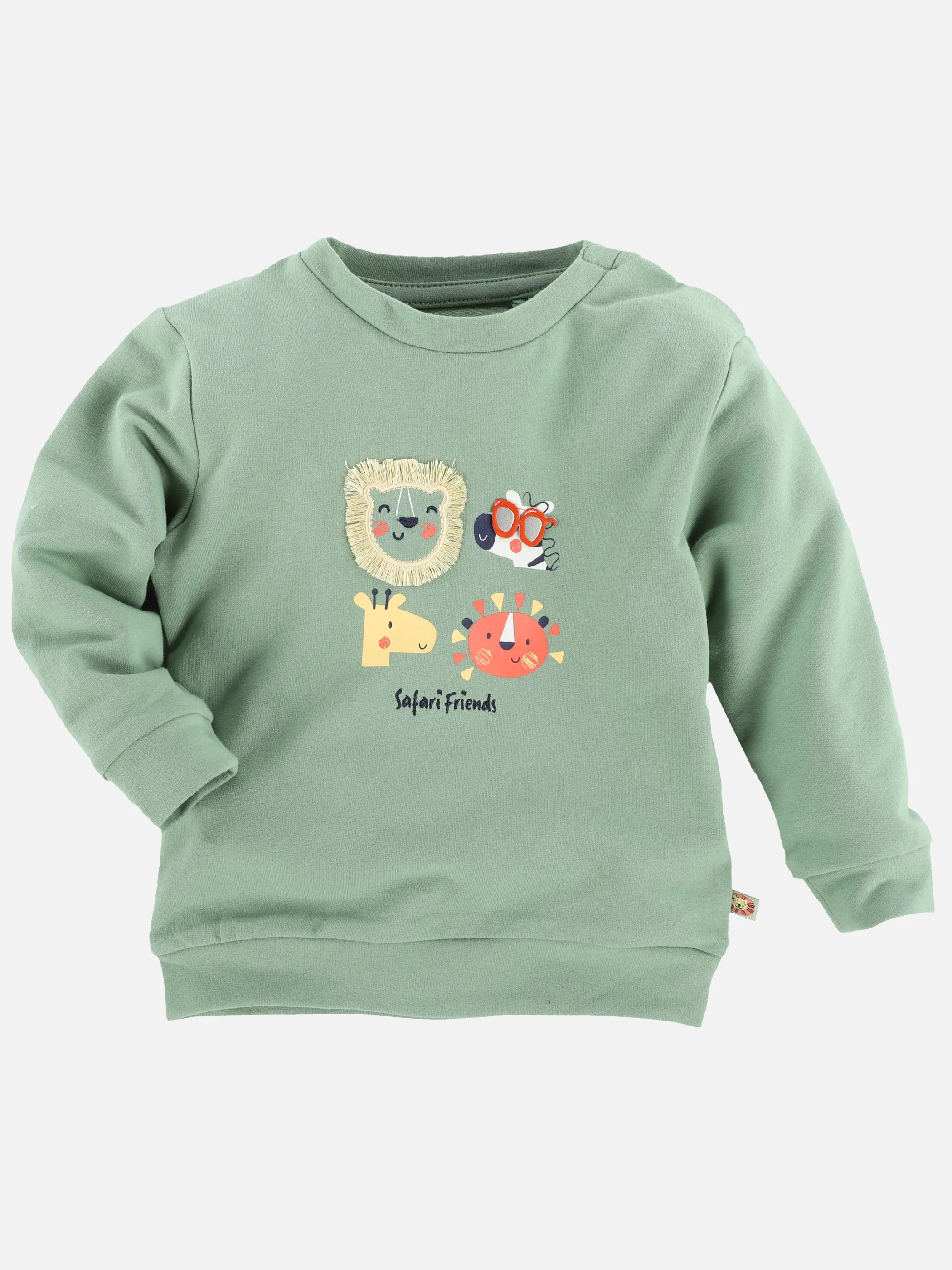 Bubble Gum BJ Sweatshirt mit Print und Applikationen in grün Grün 889933 GRÜN 1