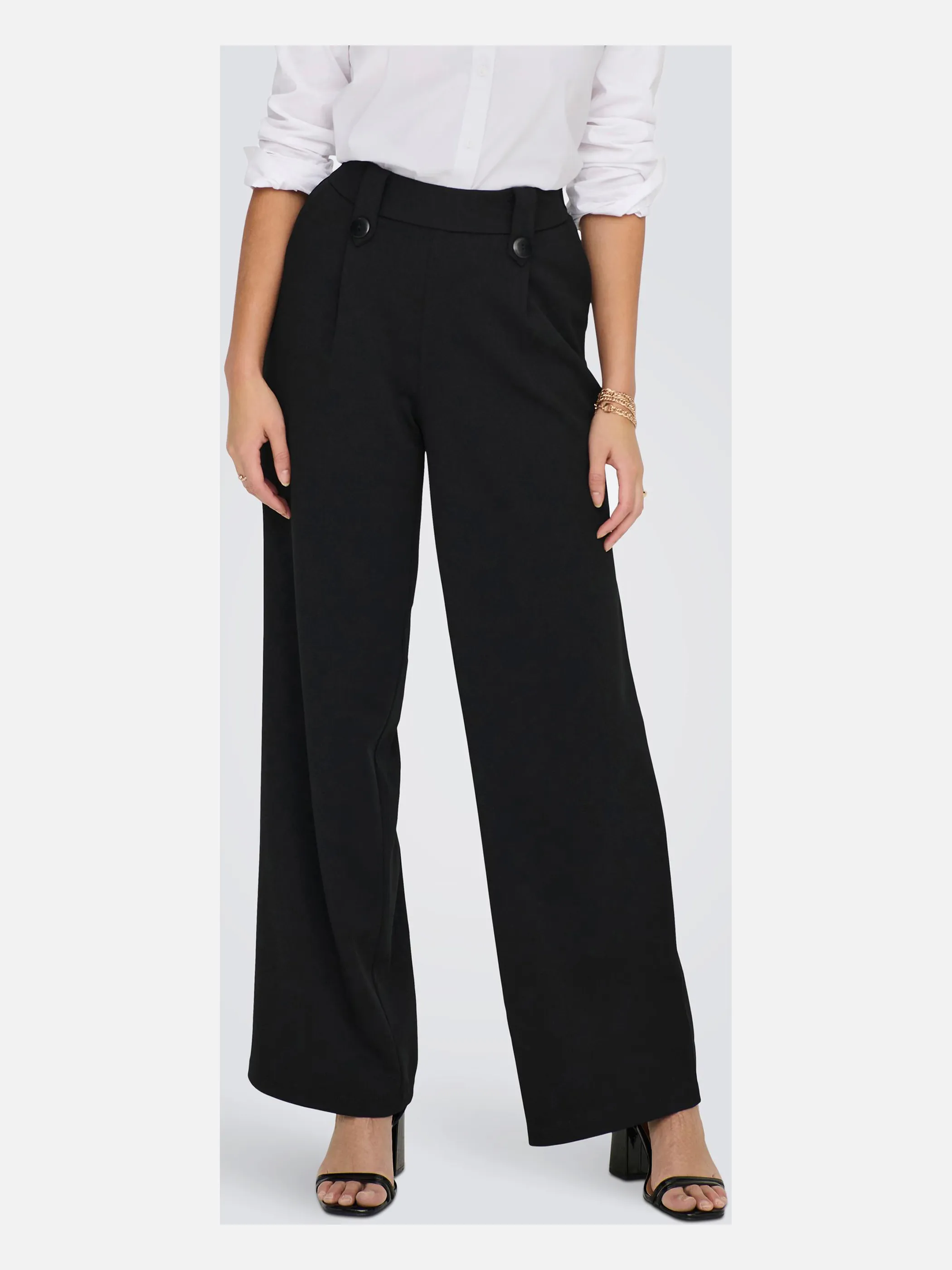 Only 15289239 ONLSANIA BUTTON PANT Schwarz 876059 177911 3