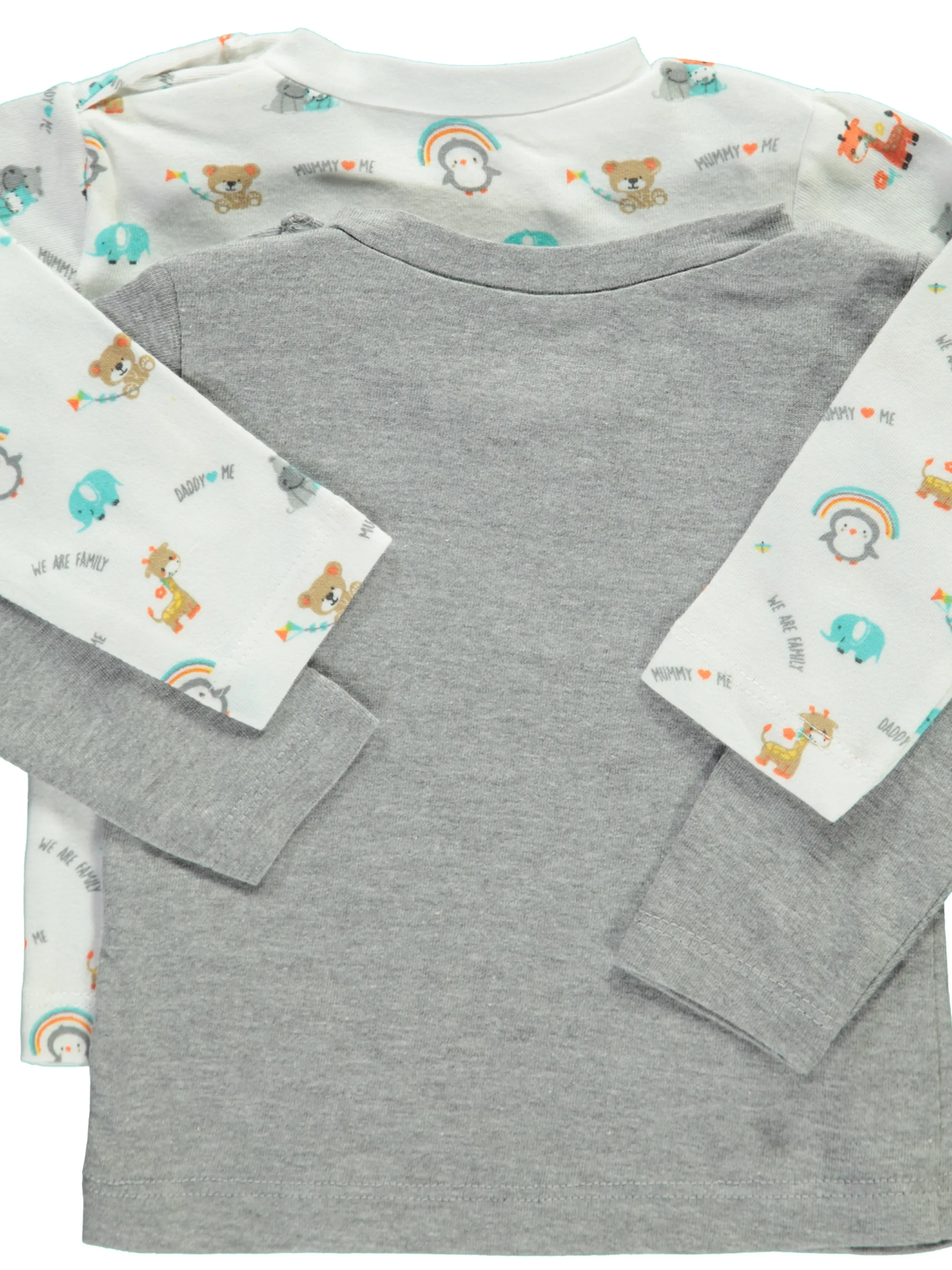 Lilly&Fynn BU TShirt 2er Pack 1/1 Arm Grau 838847 GRAU 2