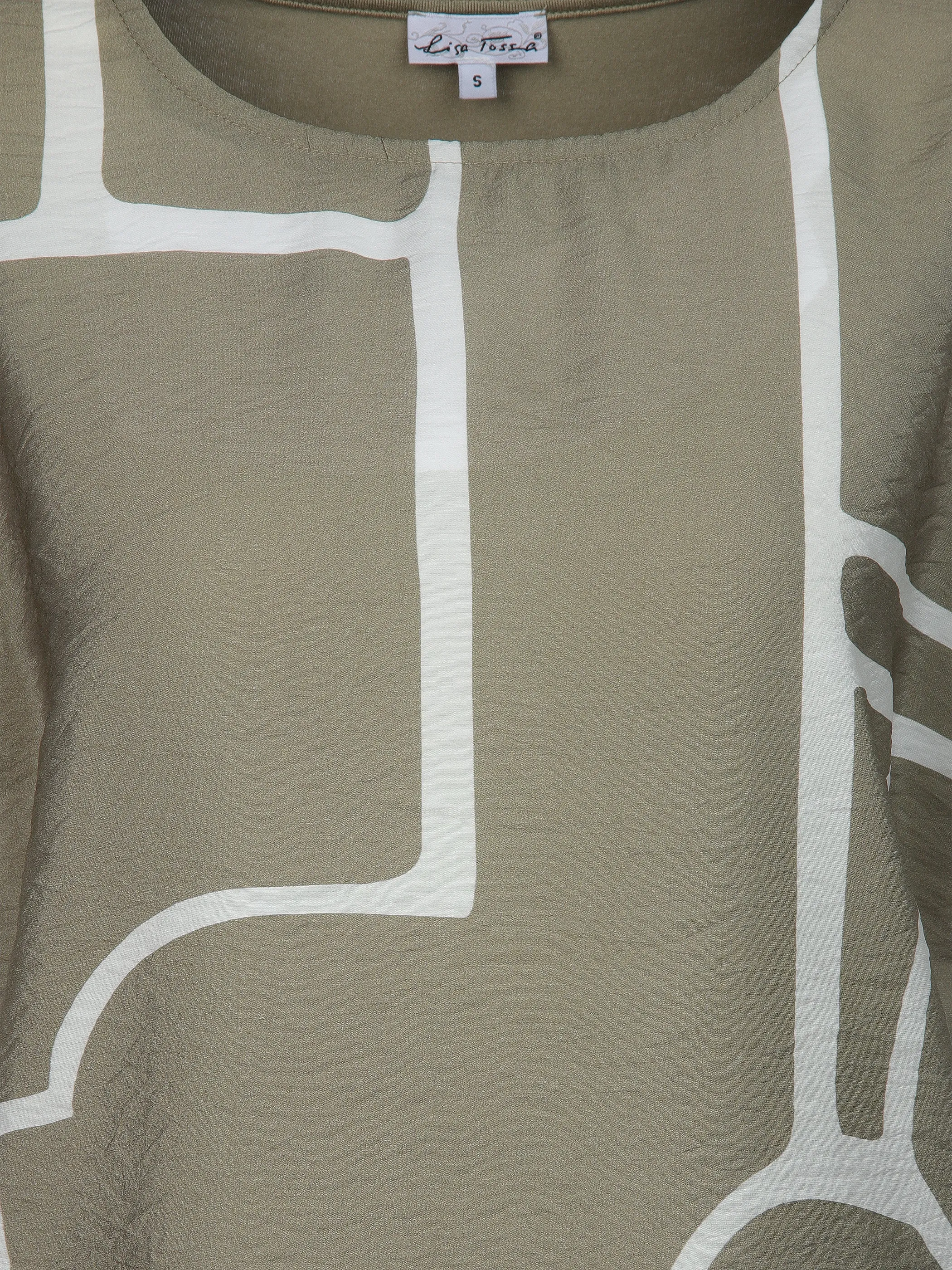 Lisa Tossa Da-T-Shirt aus Materialmix Oliv 913488 TREK 3