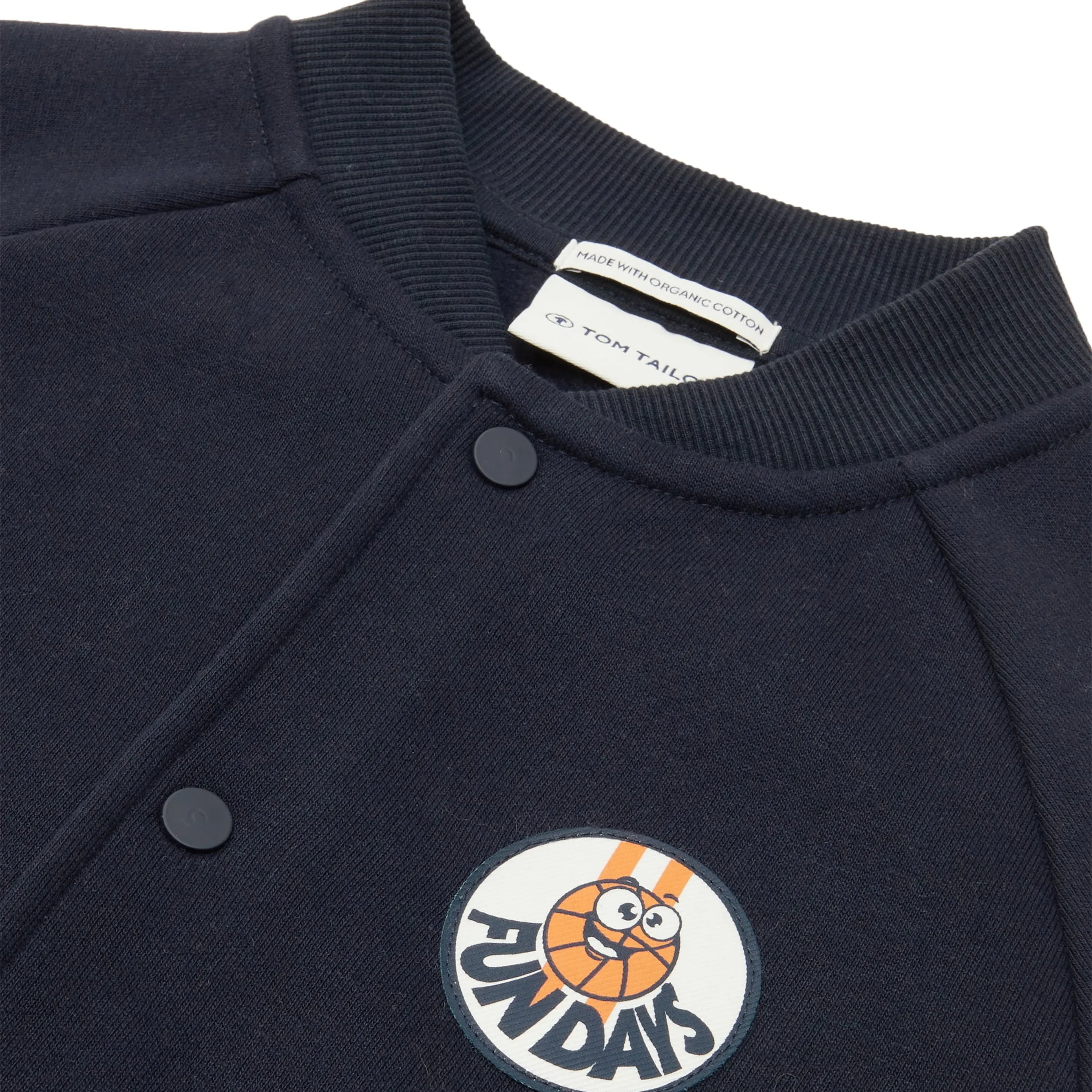 Tom Tailor 1037630 college sweat jacket Blau 890021 10668 3 Tom Tailor 1037630 college sweat jacket Blau 890021 10668 3