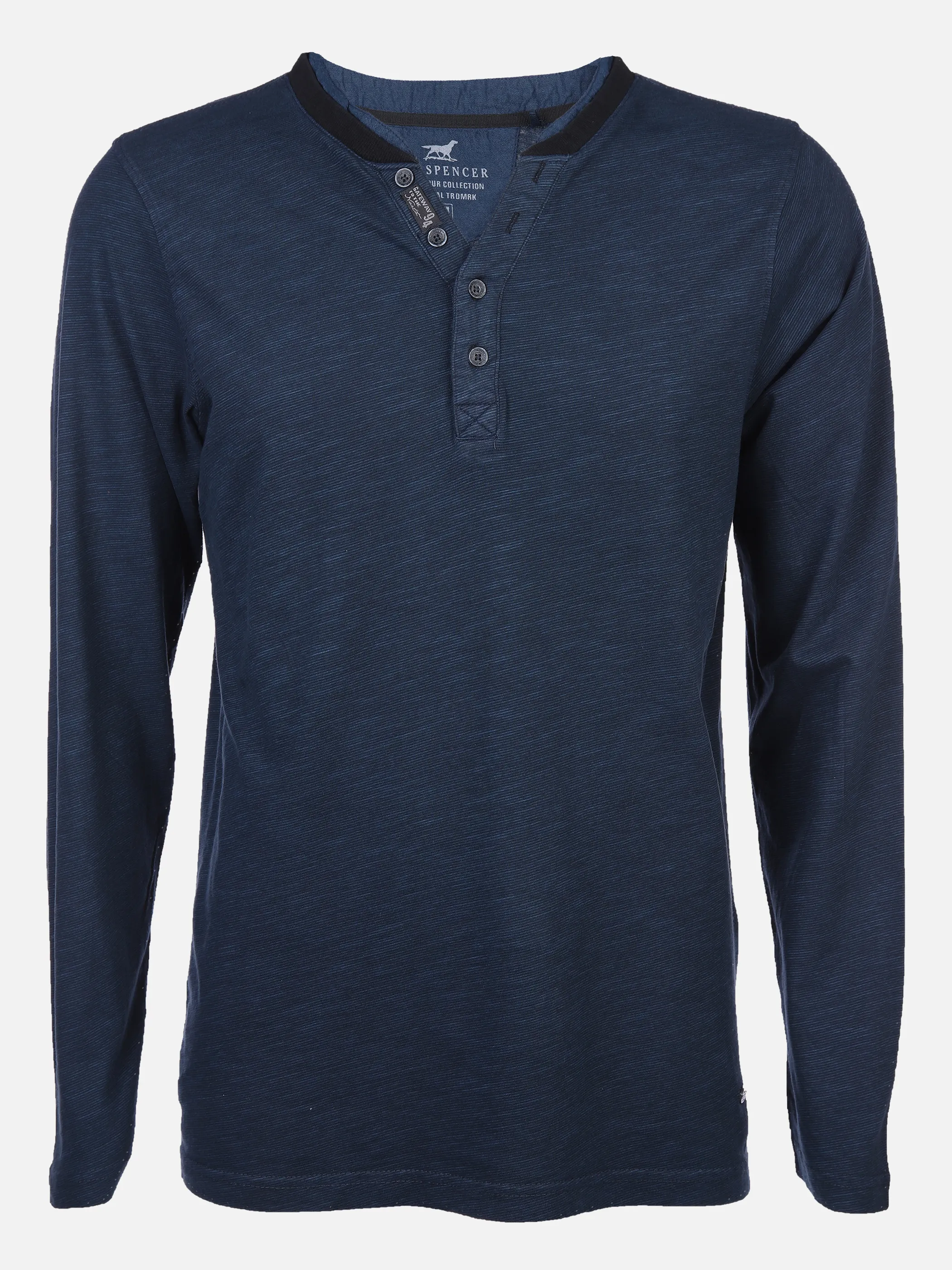 Jim Spencer He. Henleyshirt 1/1 Arm 2in1 Blau 857757 NAVY 1 Jim Spencer He. Henleyshirt 1/1 Arm 2in1 Blau 857757 NAVY 1