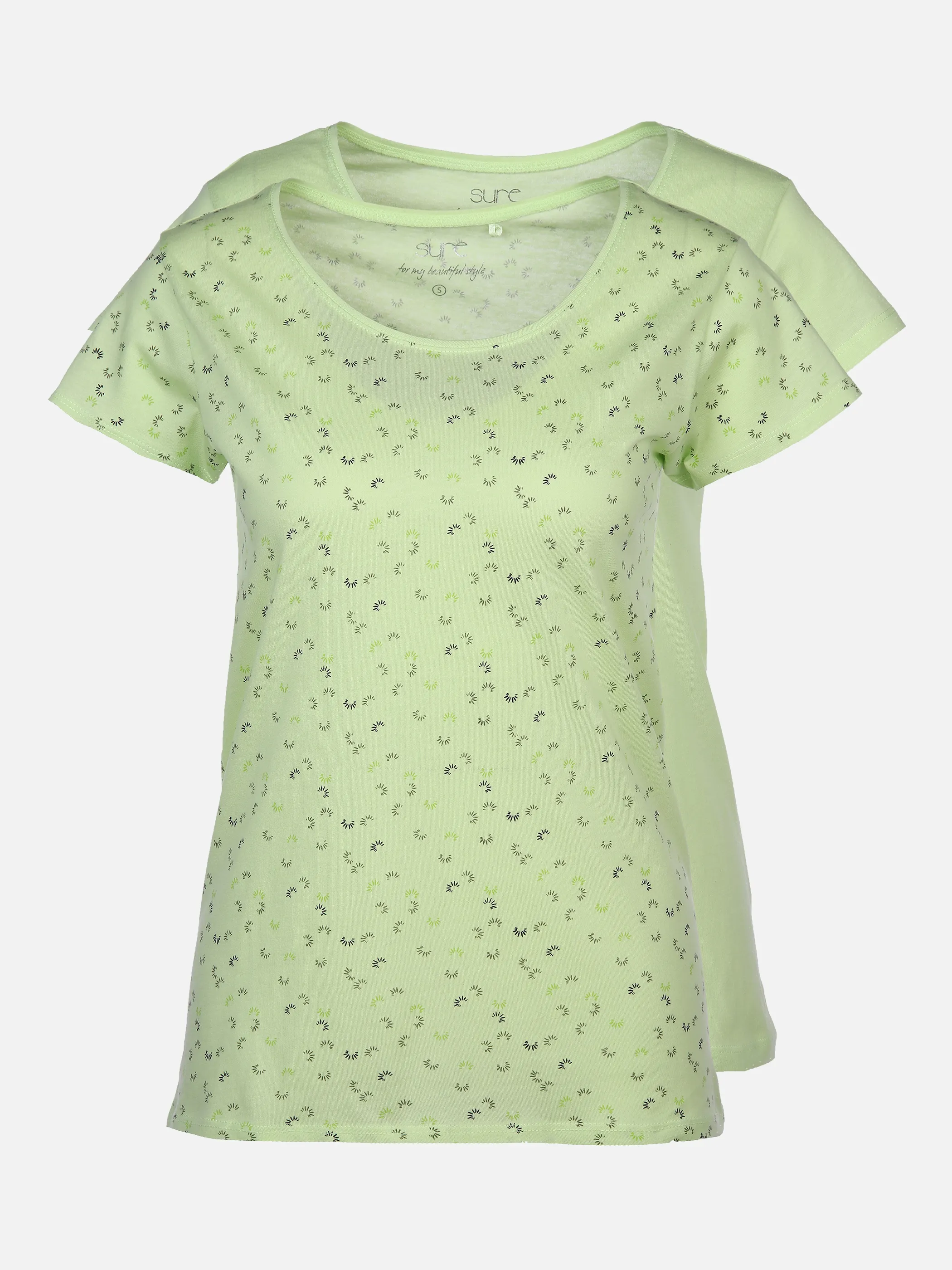 Sure Da-T-Shirt 2er-Pack Minimal/U Grün 873174 PISTAZIE 1 Sure Da-T-Shirt 2er-Pack Minimal/U Grün 873174 PISTAZIE 1