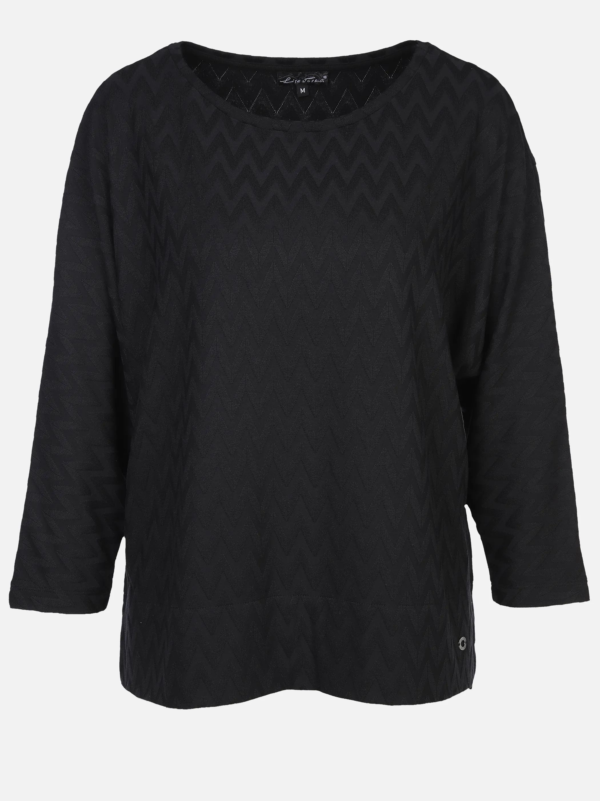 Lisa Tossa Da-Jacquard-Shirt langarm Schwarz 897608 SCHWARZ 1 Lisa Tossa Da-Jacquard-Shirt langarm Schwarz 897608 SCHWARZ 1