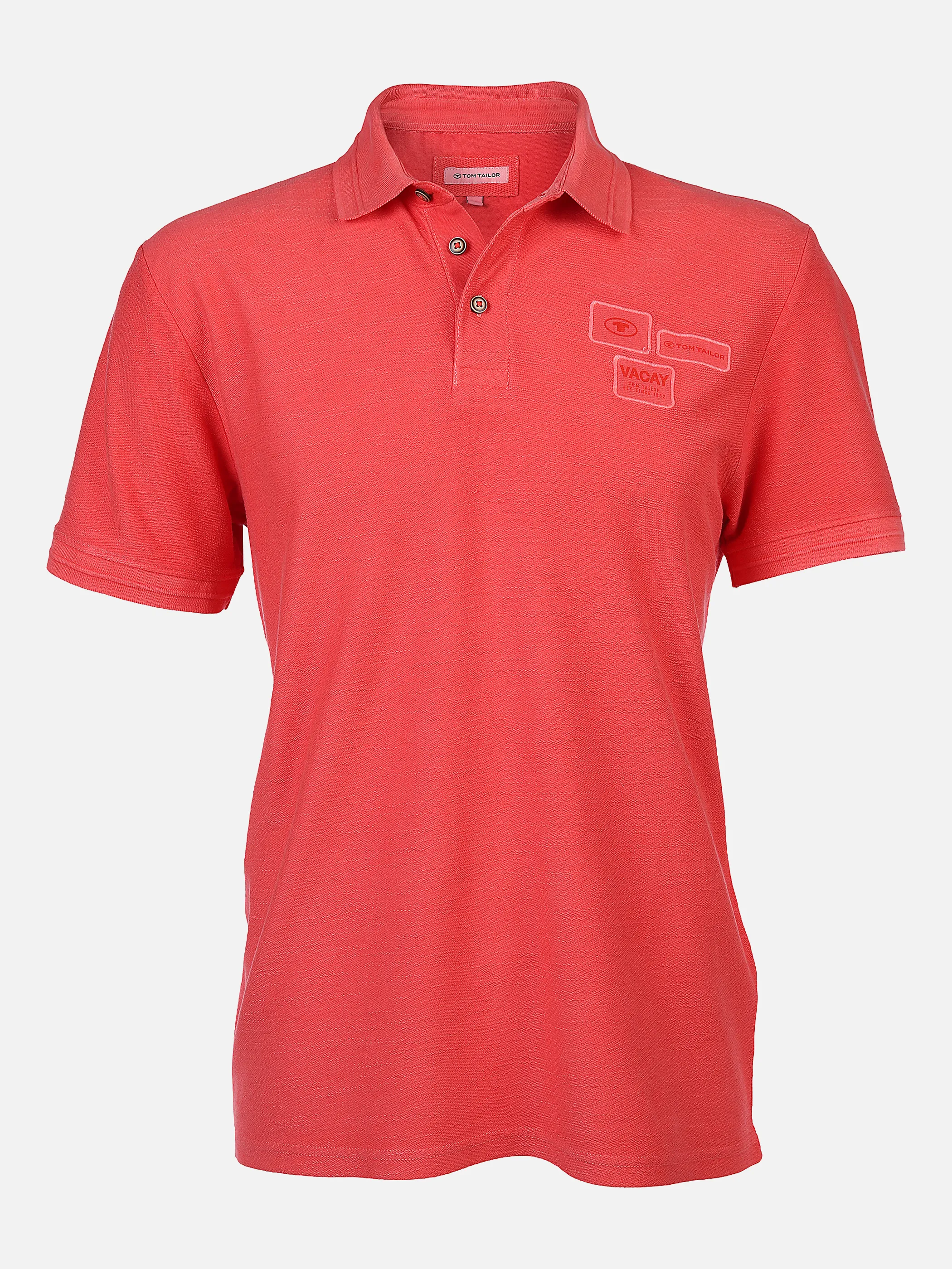 Tom Tailor 1031612 washed polo with detai Rot 865782 10524 1 Tom Tailor 1031612 washed polo with detai Rot 865782 10524 1