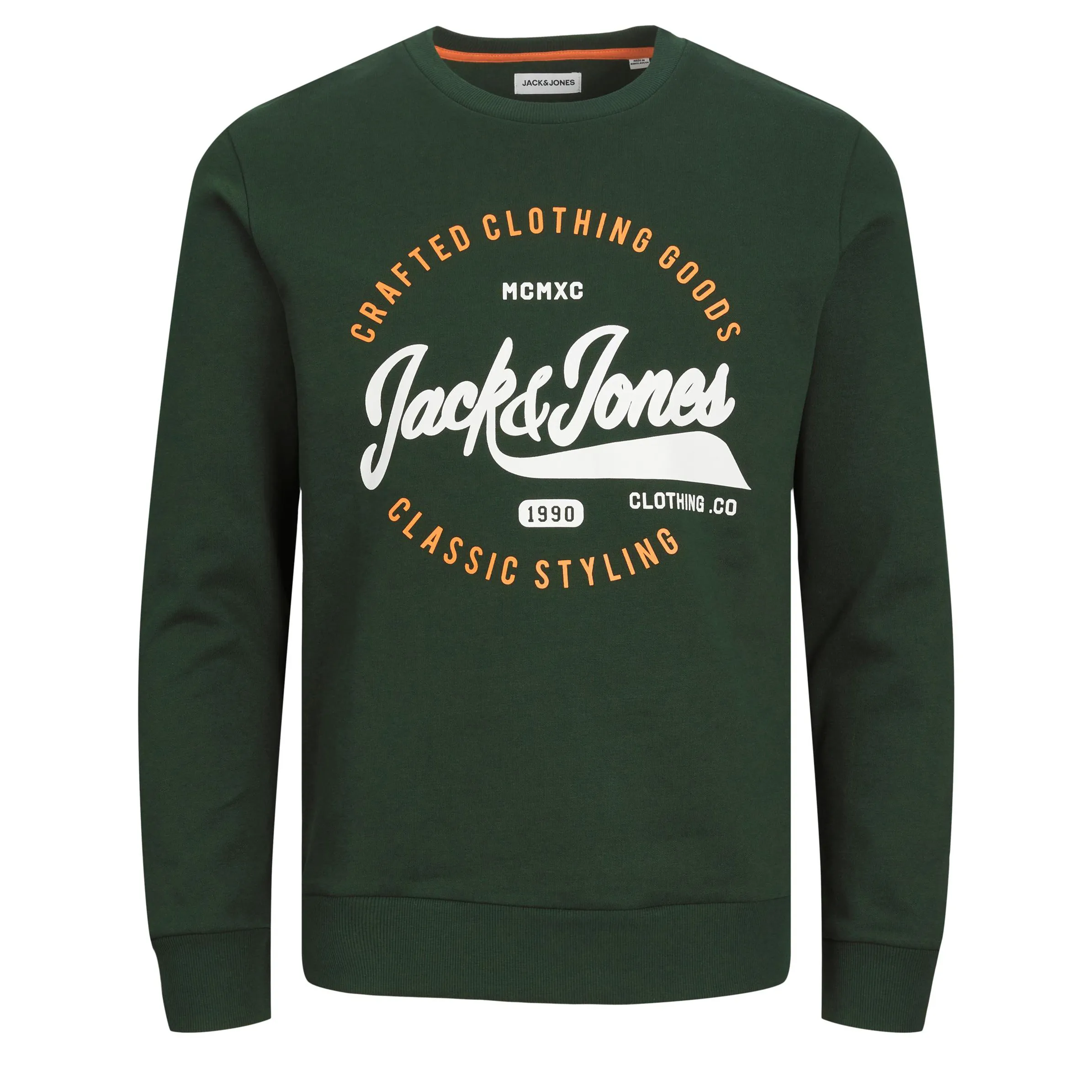 Jack Jones 12236177 JJMIKK SWEAT CREW NEC Grün 880380 176243001 1 Jack Jones 12236177 JJMIKK SWEAT CREW NEC Grün 880380 176243001 1