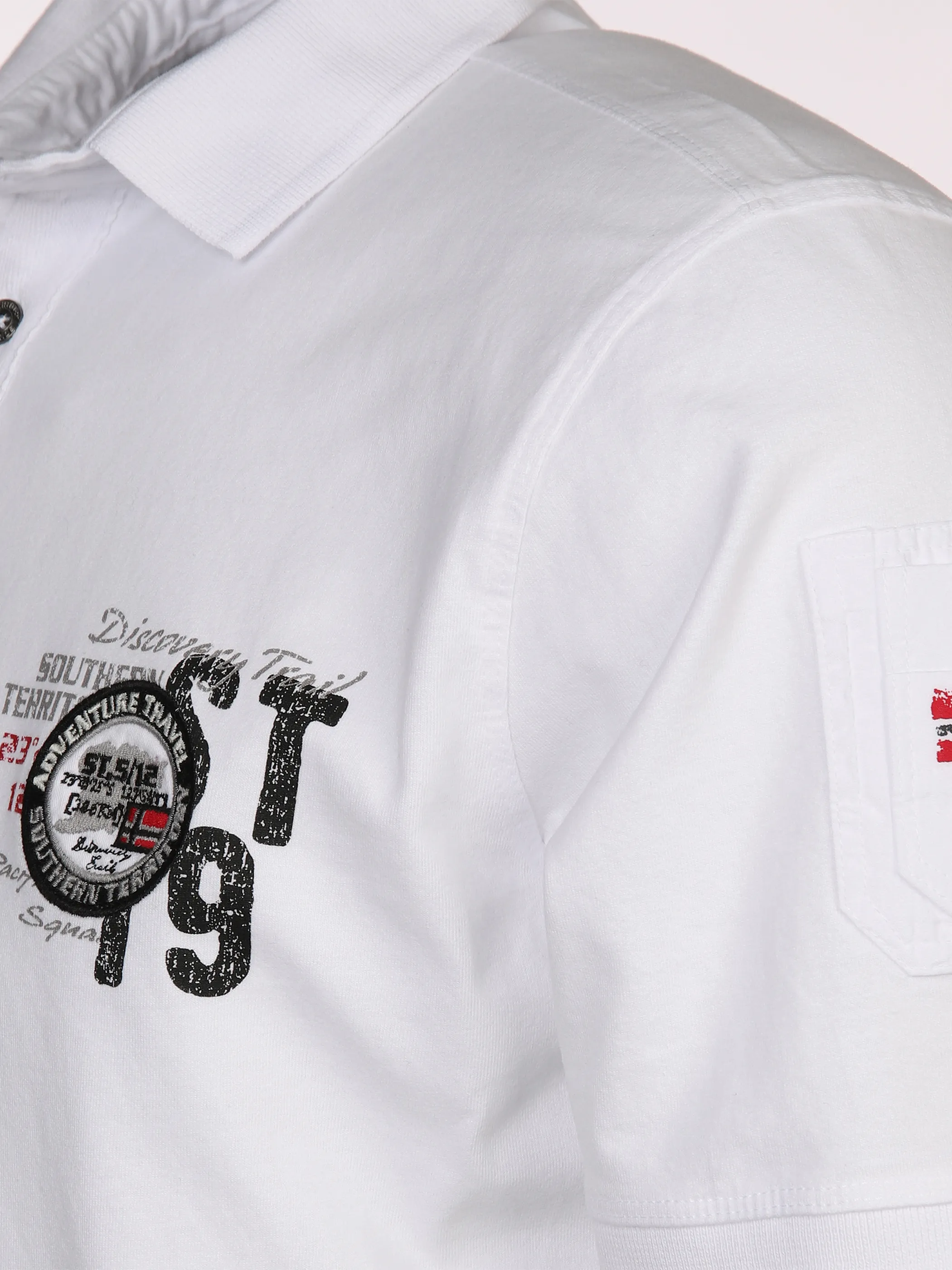 Southern Territory He. Poloshirt 1/2 Arm Weiß 873019 WHITE 3 Southern Territory He. Poloshirt 1/2 Arm Weiß 873019 WHITE 3