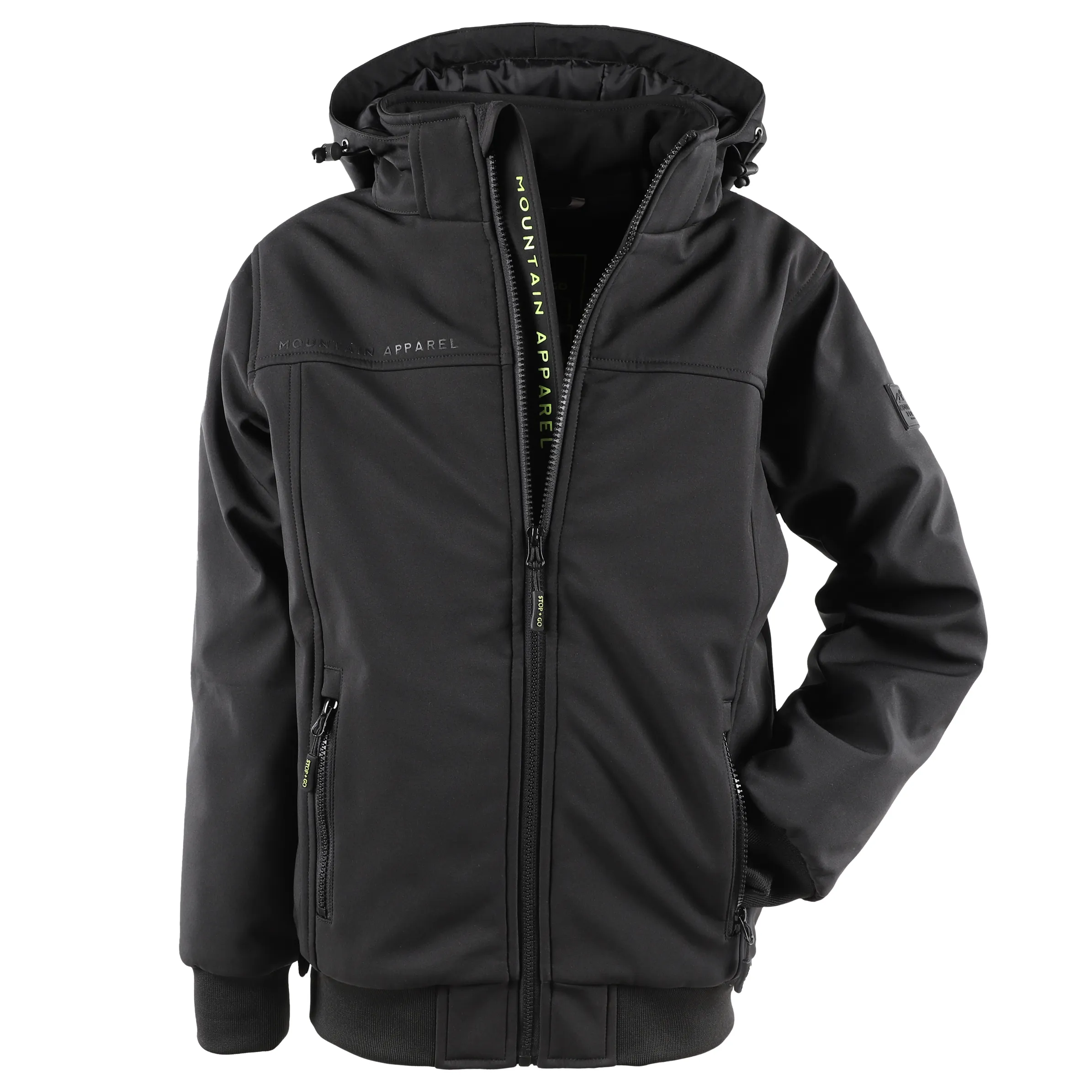 Stop + Go TB-Softshell Jacke Schwarz 879177 BLACK 2 Stop + Go TB-Softshell Jacke Schwarz 879177 BLACK 2