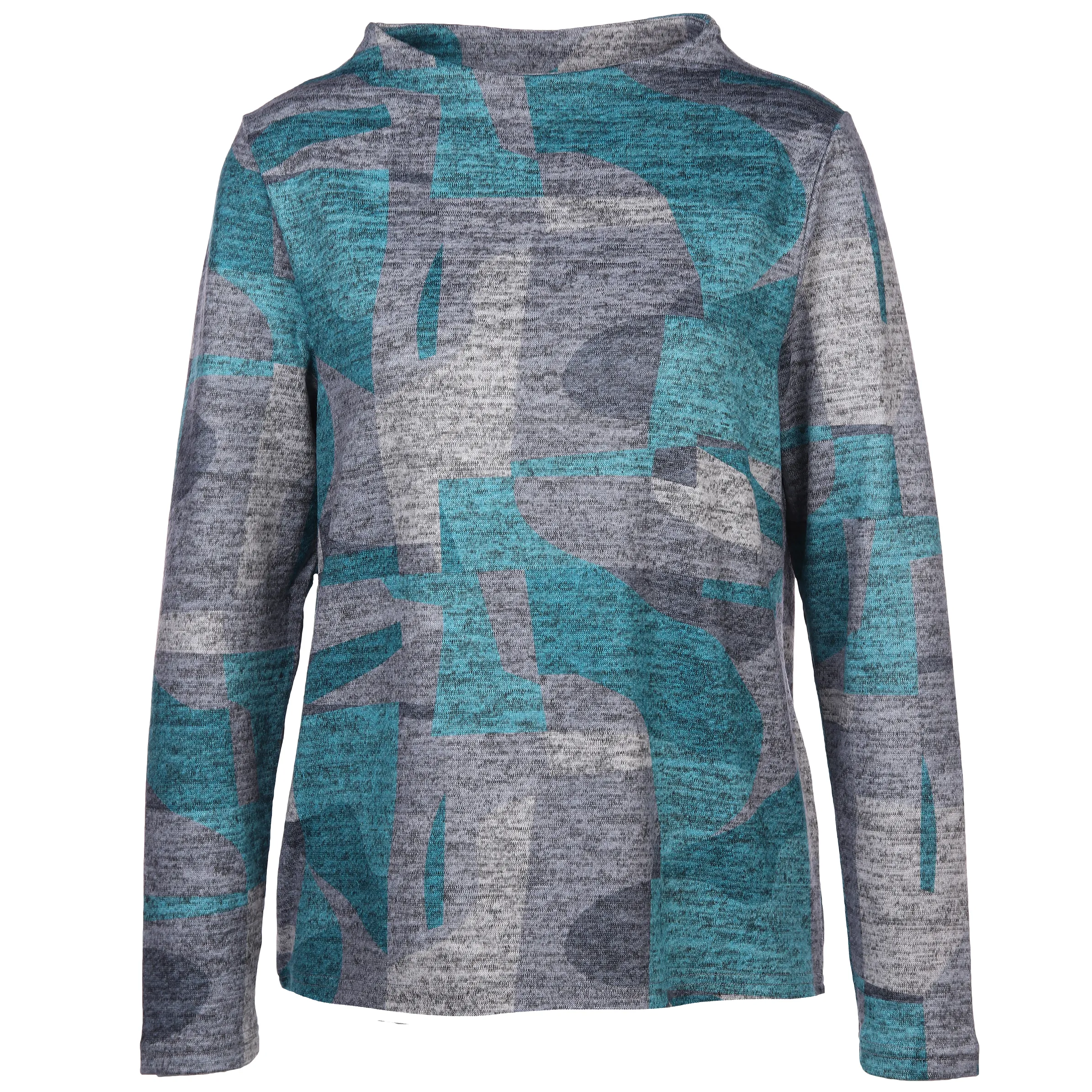 Sure Da-Flauschshirt m. Kelchkragen Türkis 886633 PETROL GEM 1 Sure Da-Flauschshirt m. Kelchkragen Türkis 886633 PETROL GEM 1
