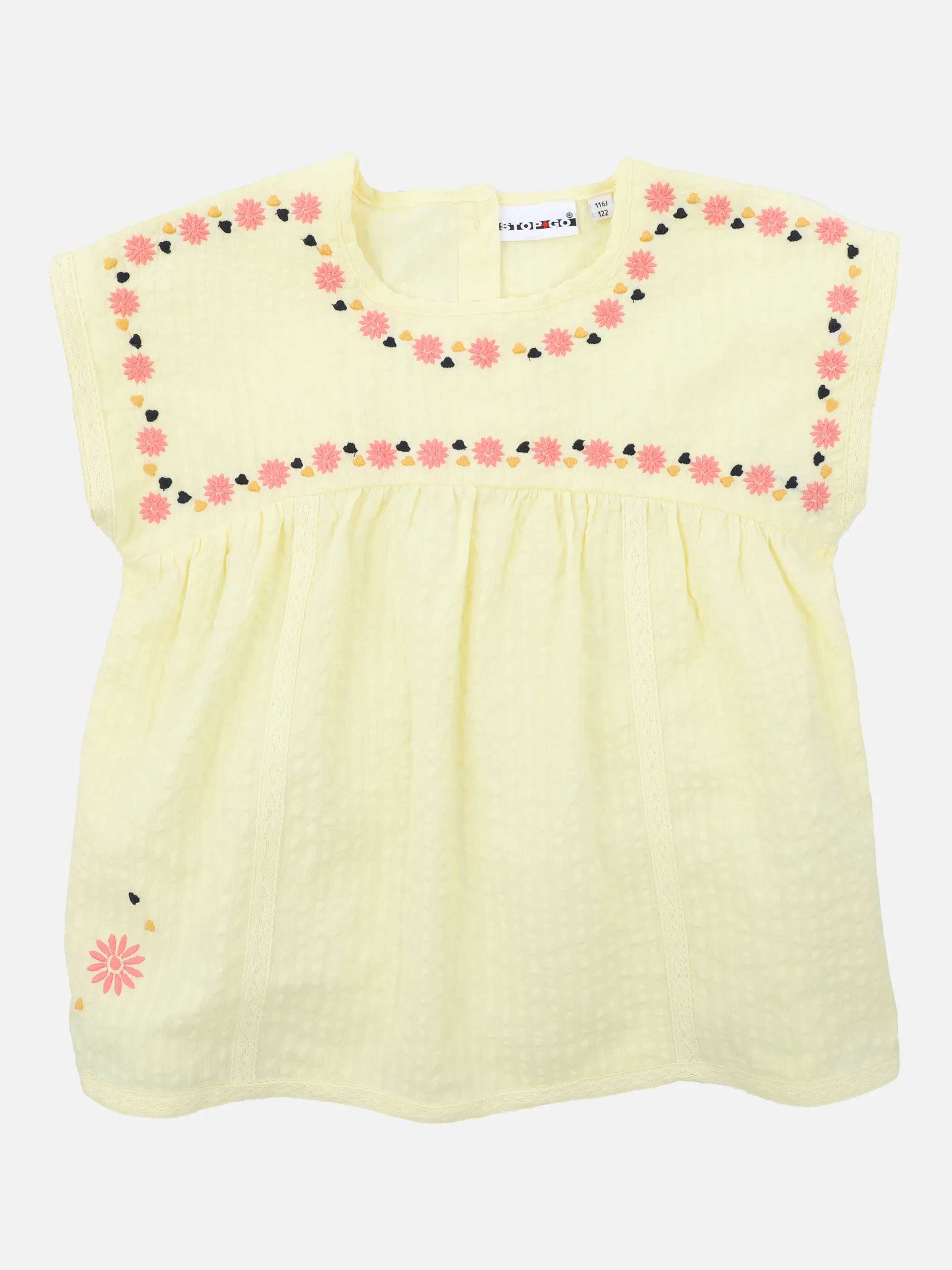 Stop + Go MG Bluse in pastellgelb Blumen Gelb 864407 GELB 1 Stop + Go MG Bluse in pastellgelb Blumen Gelb 864407 GELB 1