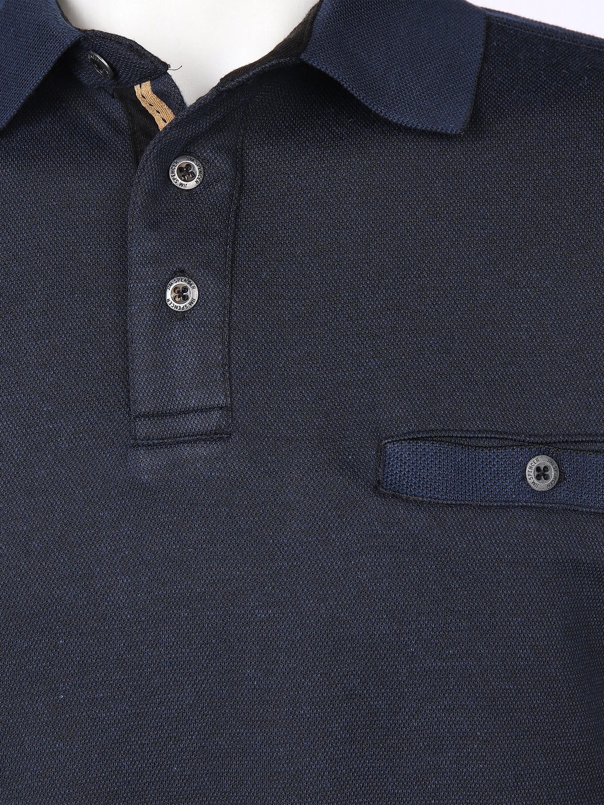 Jim Spencer He. Poloshirt 1/1 Arm Jacquard Blau 866258 JEANSBLAU 3 Jim Spencer He. Poloshirt 1/1 Arm Jacquard Blau 866258 JEANSBLAU 3