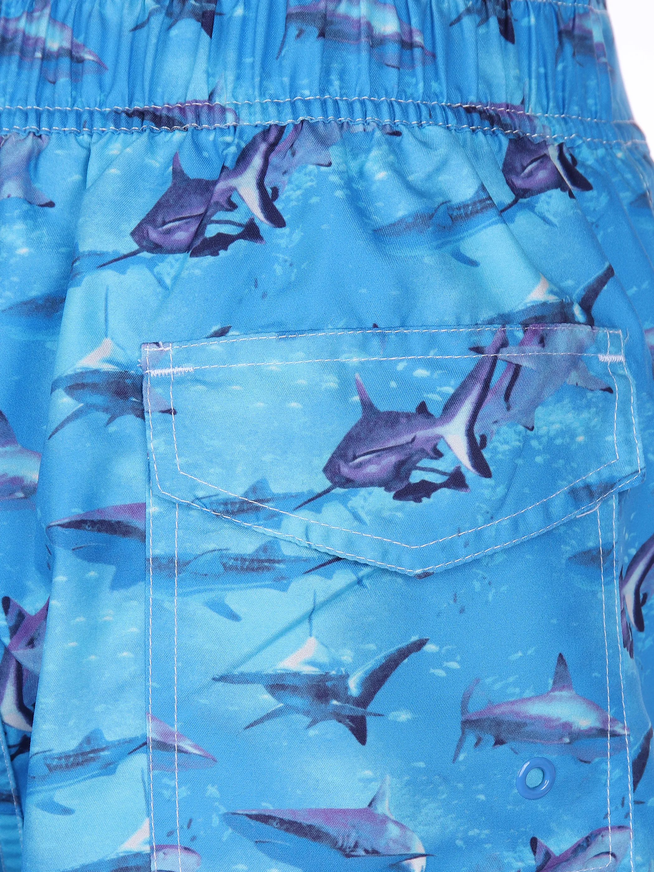 Grinario Sports He-Badeshorts mit Druck Blau 861283 BLAU/AOP 3 Grinario Sports He-Badeshorts mit Druck Blau 861283 BLAU/AOP 3