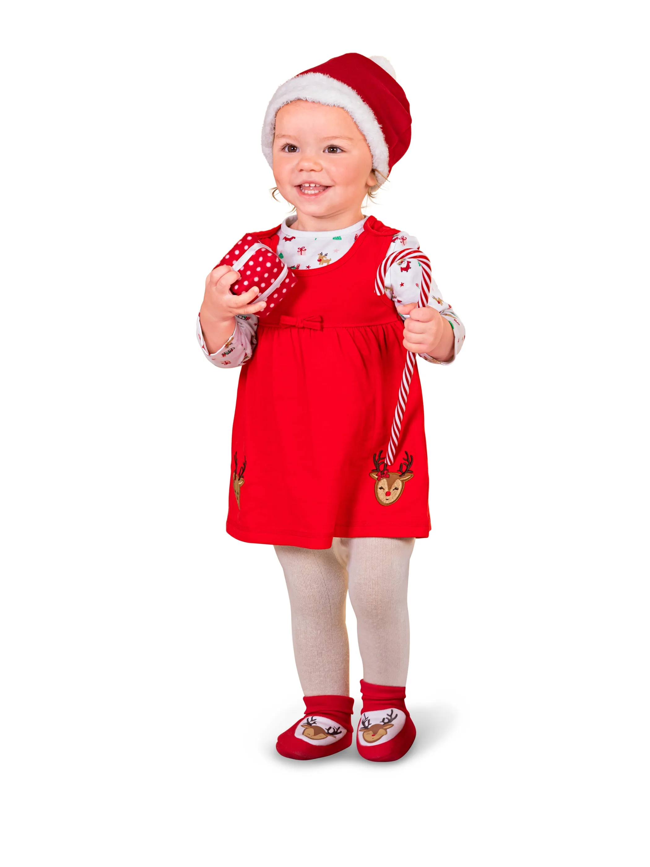 Bubble Gum BM XMAS 2er Set Kleid in rot mit Longsleeve Rot 885513 ROT/WEIß 4 Bubble Gum BM XMAS 2er Set Kleid in rot mit Longsleeve Rot 885513 ROT/WEIß 4