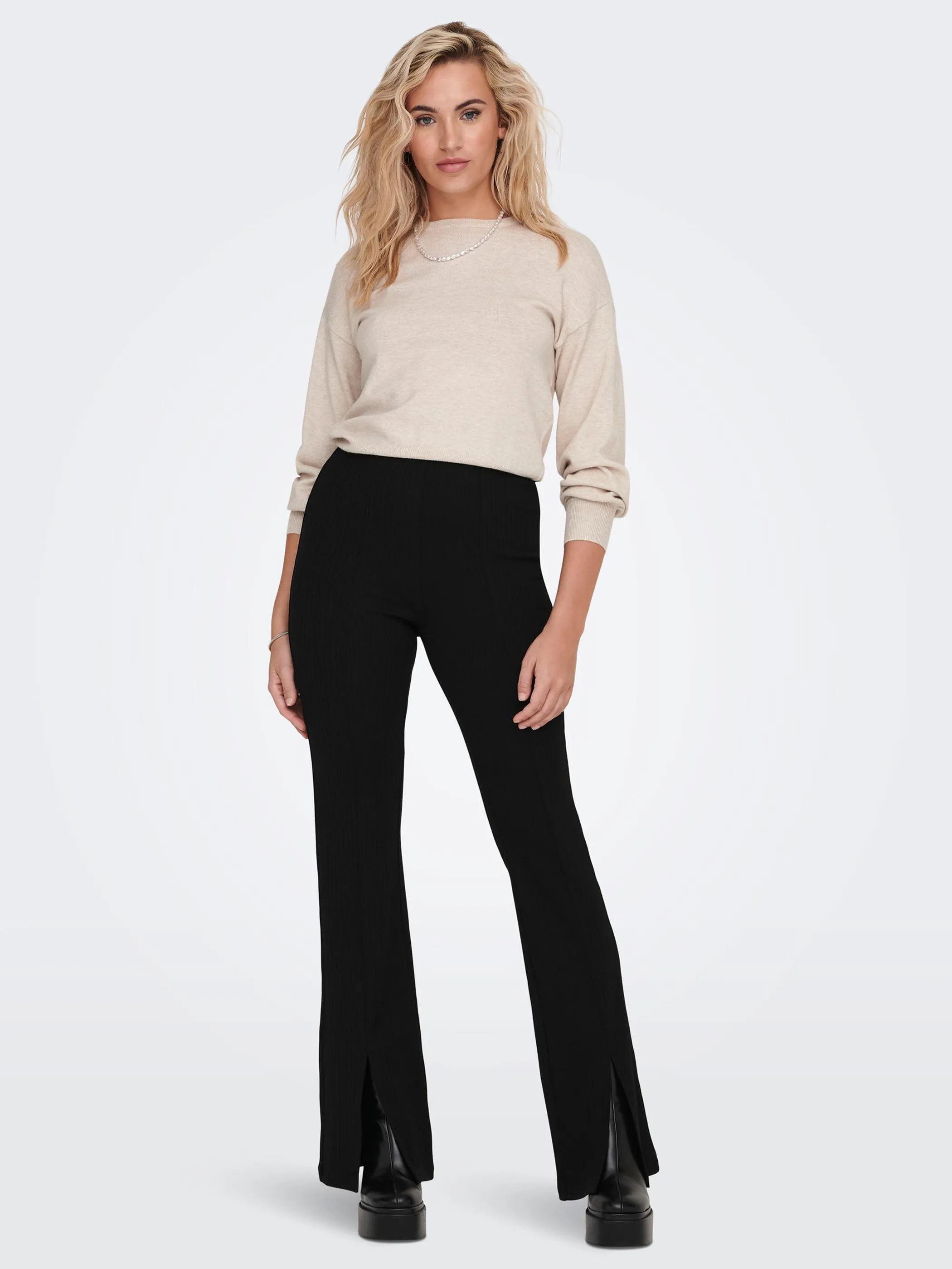 Only 15252767 ONLFIONA RIB SLIT PAN Schwarz 876094 177911 4 Only 15252767 ONLFIONA RIB SLIT PAN Schwarz 876094 177911 4