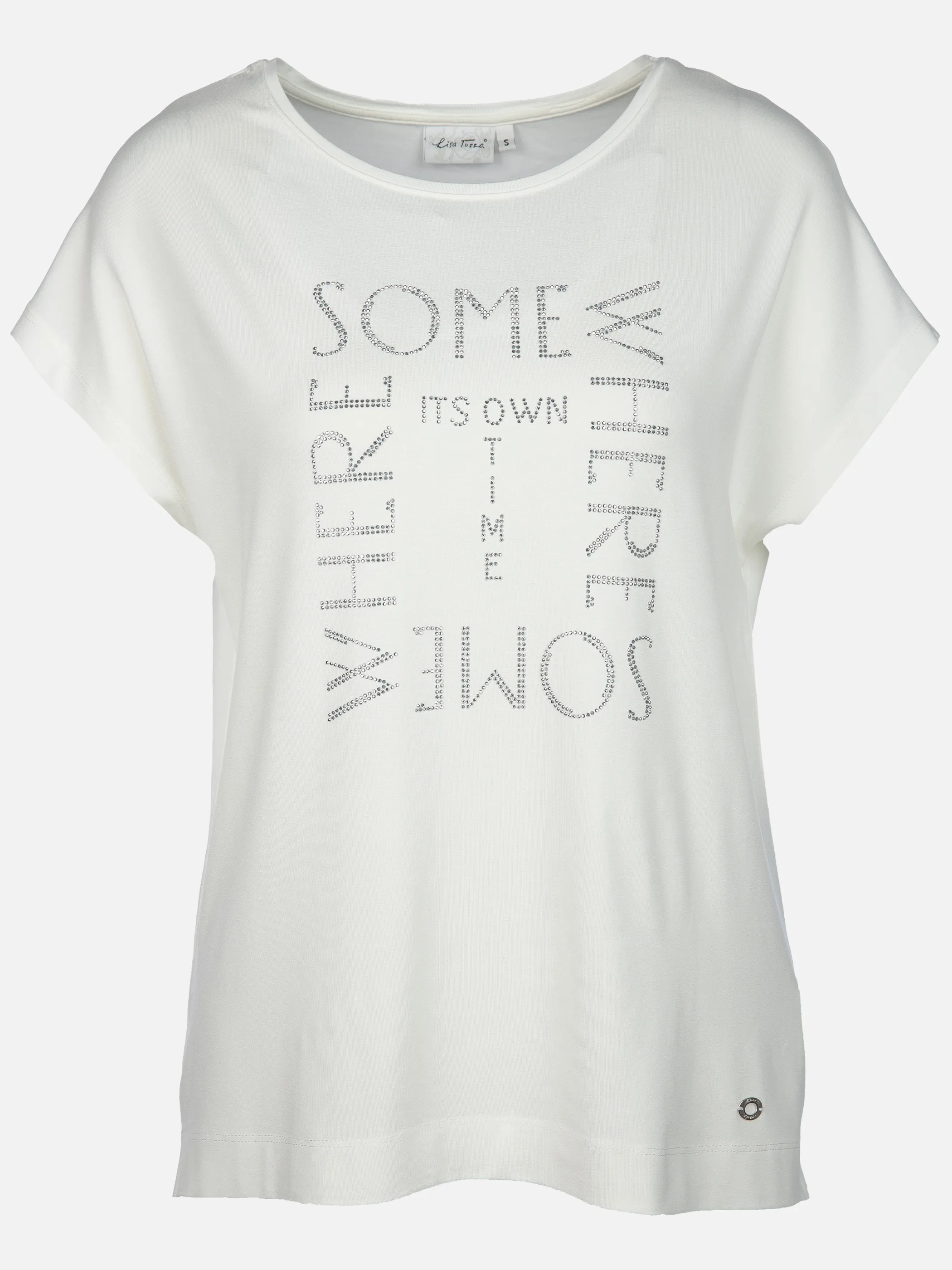Lisa Tossa Da-T-Shirt m. Straßapplikation Weiß 909327 EC 1