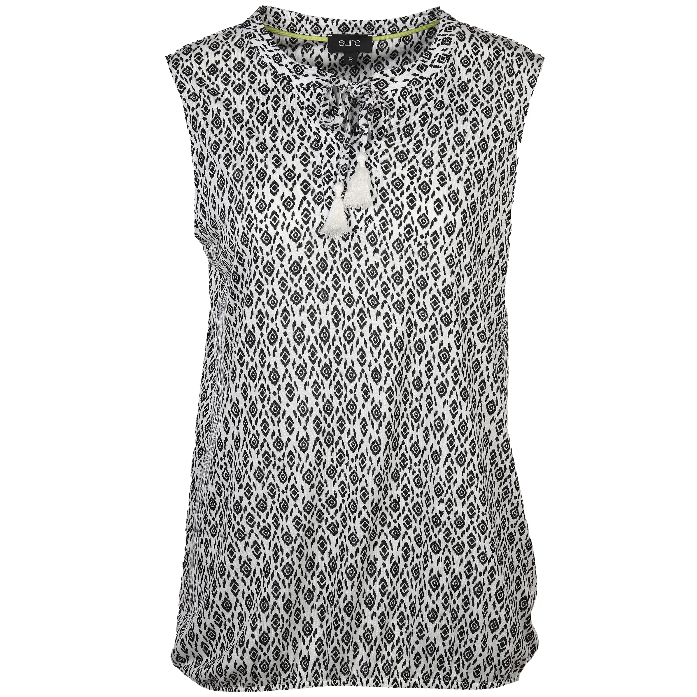 Sure Da-Jerseytop m. Alloverprint Weiß 875891 ECRU GEM 1 Sure Da-Jerseytop m. Alloverprint Weiß 875891 ECRU GEM 1