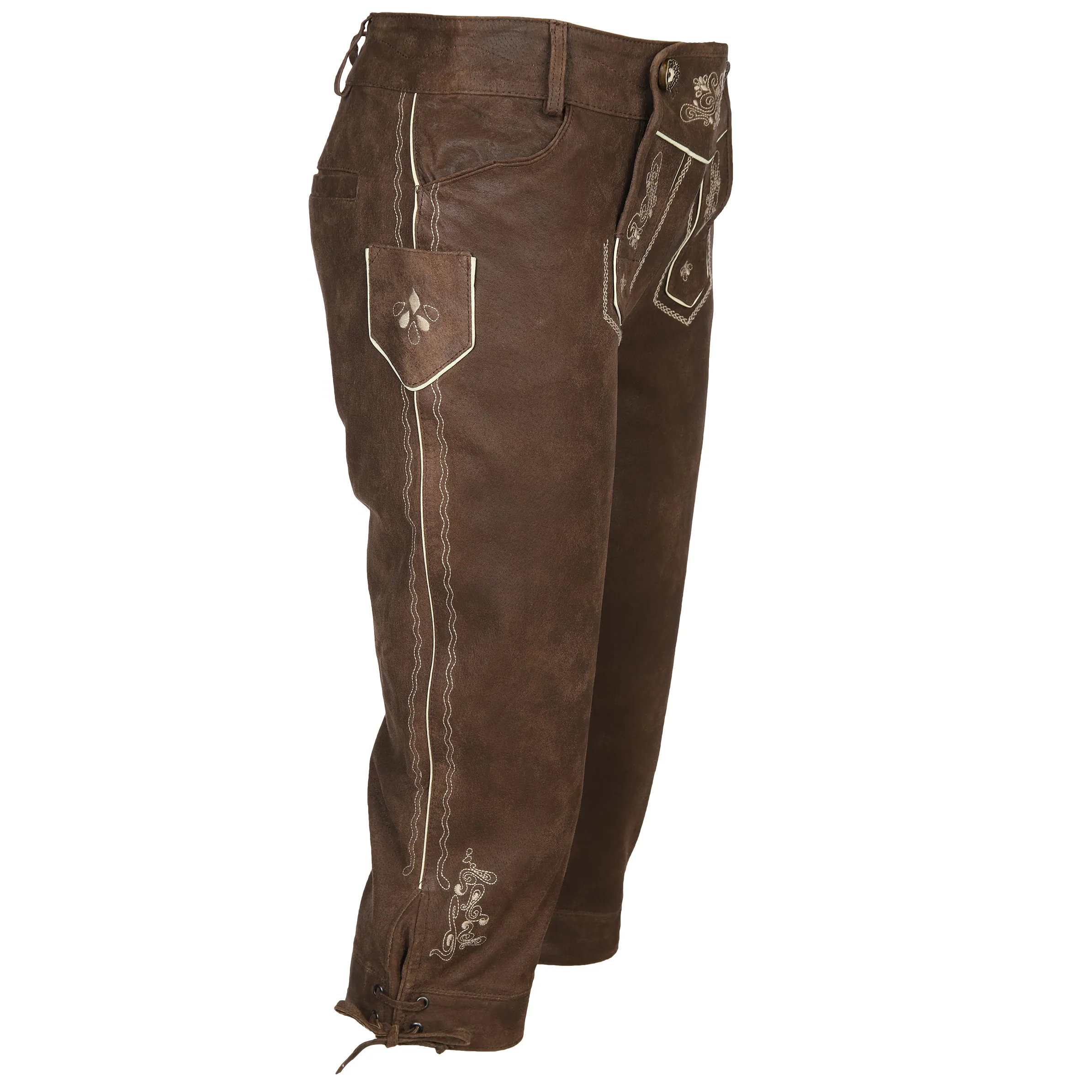 Brandl Tracht Da-Lederhose, Tracht in 3/4 Lä Braun 881819 BRAUN 3