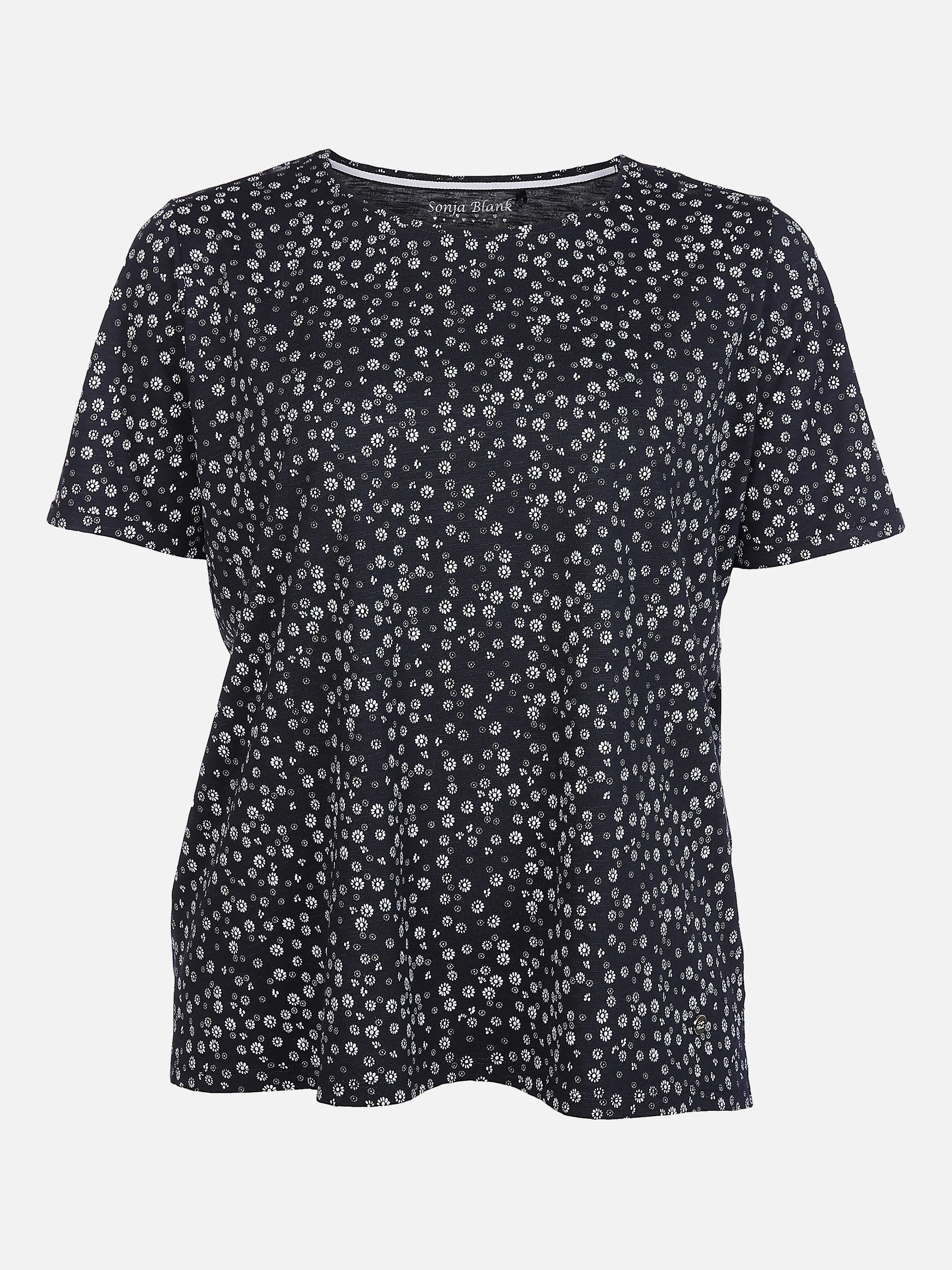 Sonja Blank Da-Gr.Größen Shirt m. Print Blau 862269 NAVY SUMME 1 Sonja Blank Da-Gr.Größen Shirt m. Print Blau 862269 NAVY SUMME 1