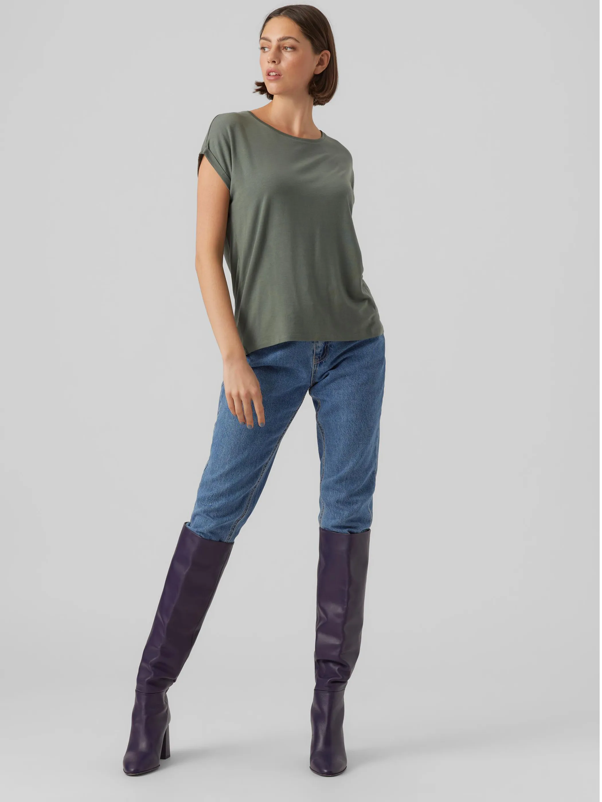 Vero Moda 10284468 VMAVA PLAIN SS TOP GA Grün 873829 224196 4 Vero Moda 10284468 VMAVA PLAIN SS TOP GA Grün 873829 224196 4