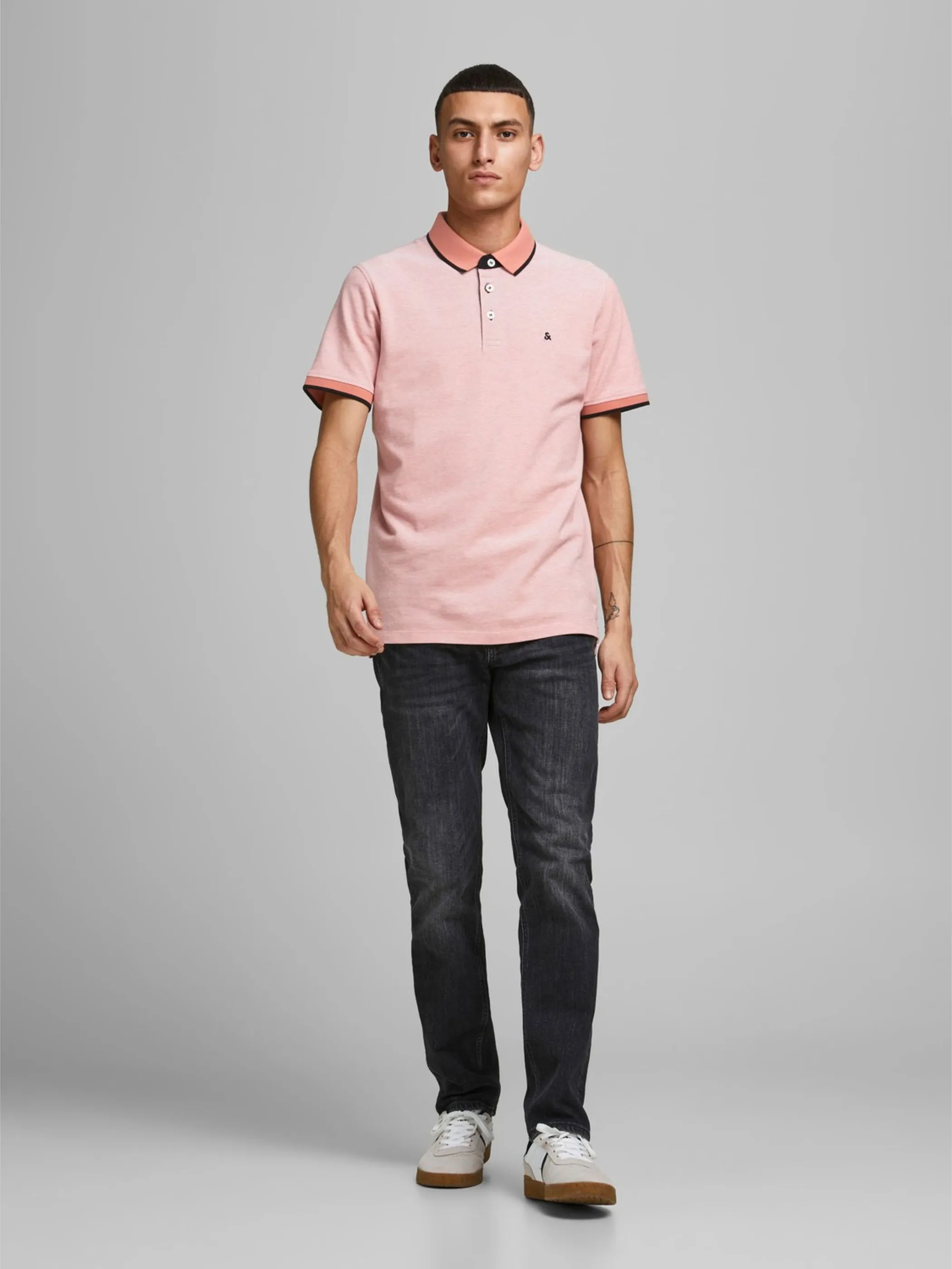 Jack Jones 12136668 JJEPAULOS POLO SS NOO Orange 790637 177165001 2