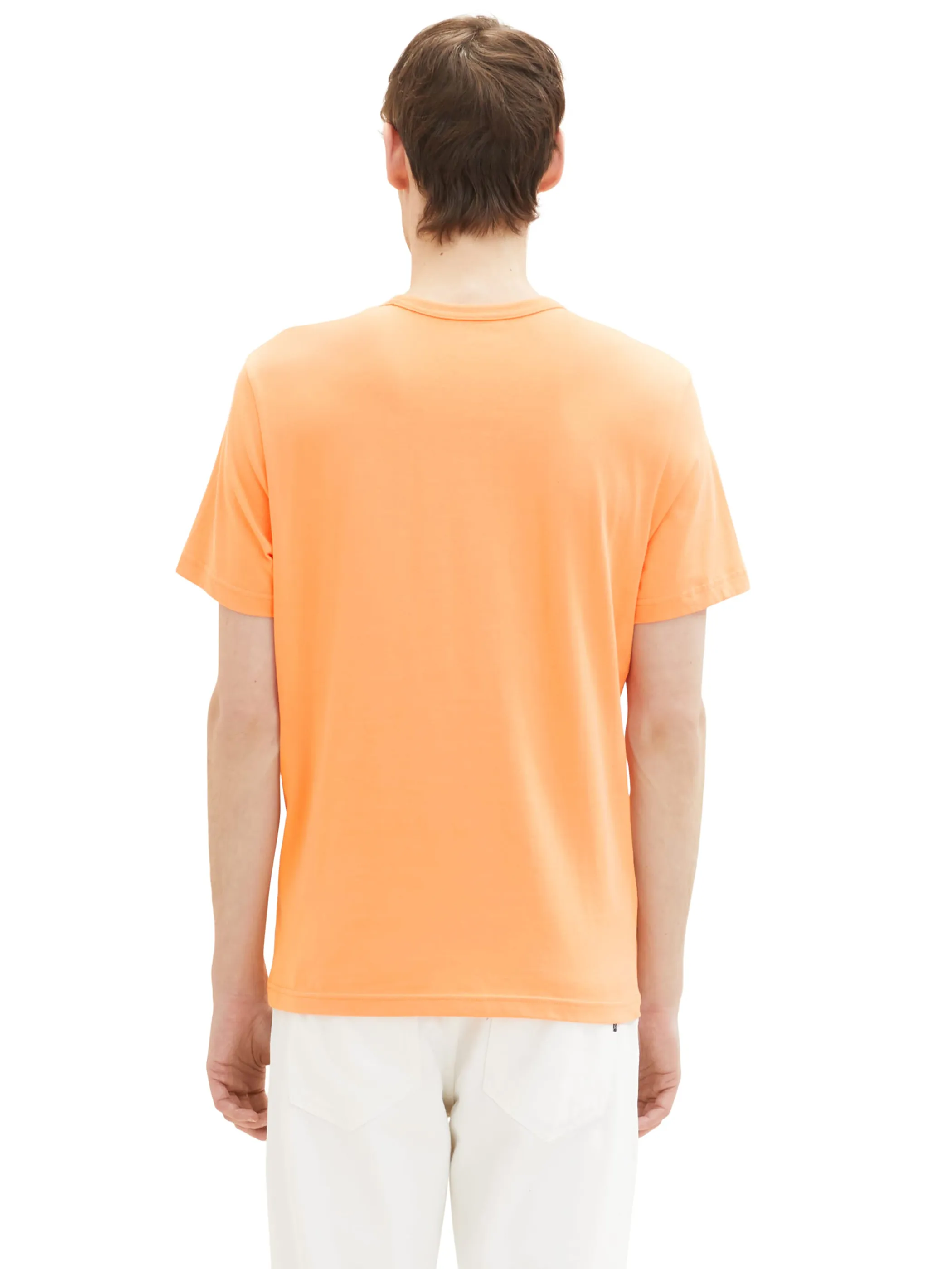 Tom Tailor 1036426 wording logo print t-shirt Orange 880537 22195 2