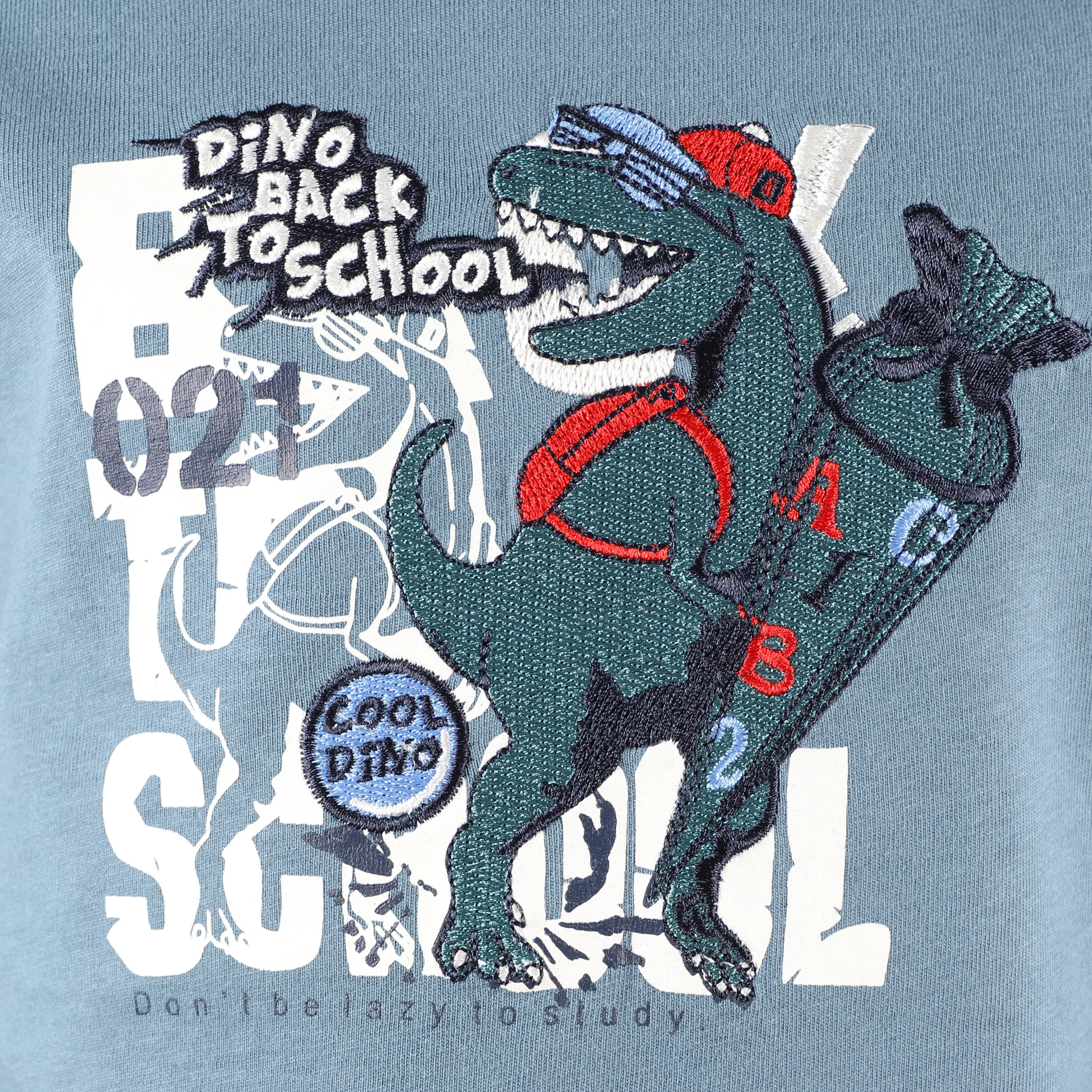 Stop + Go KJ Longsleeve Shirt in blau mit Dino Druck Blau 881652 BLAU 3