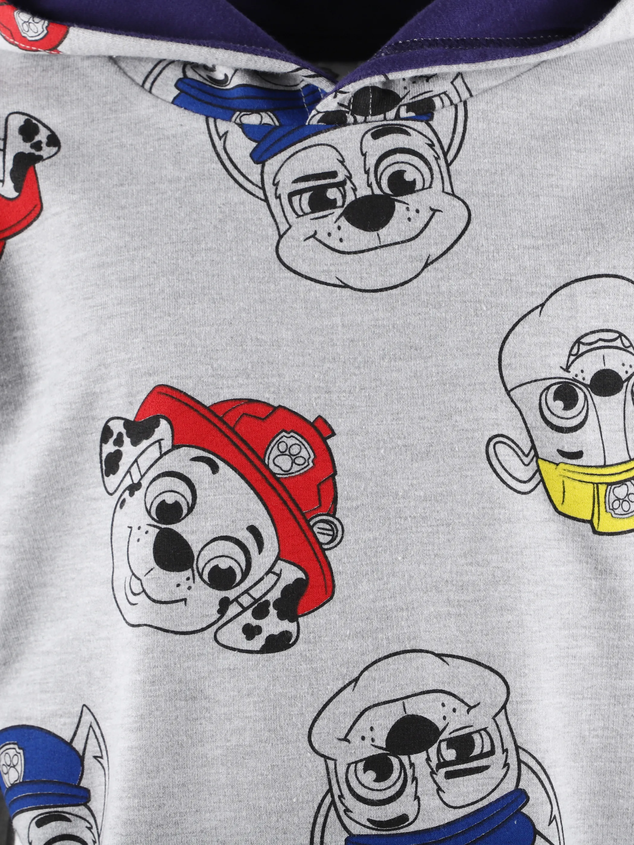 PAW Patrol KJ Sweat Hoodie mit Paw Patrol AOP in grau melange Grau 891553 GRAU MEL 3