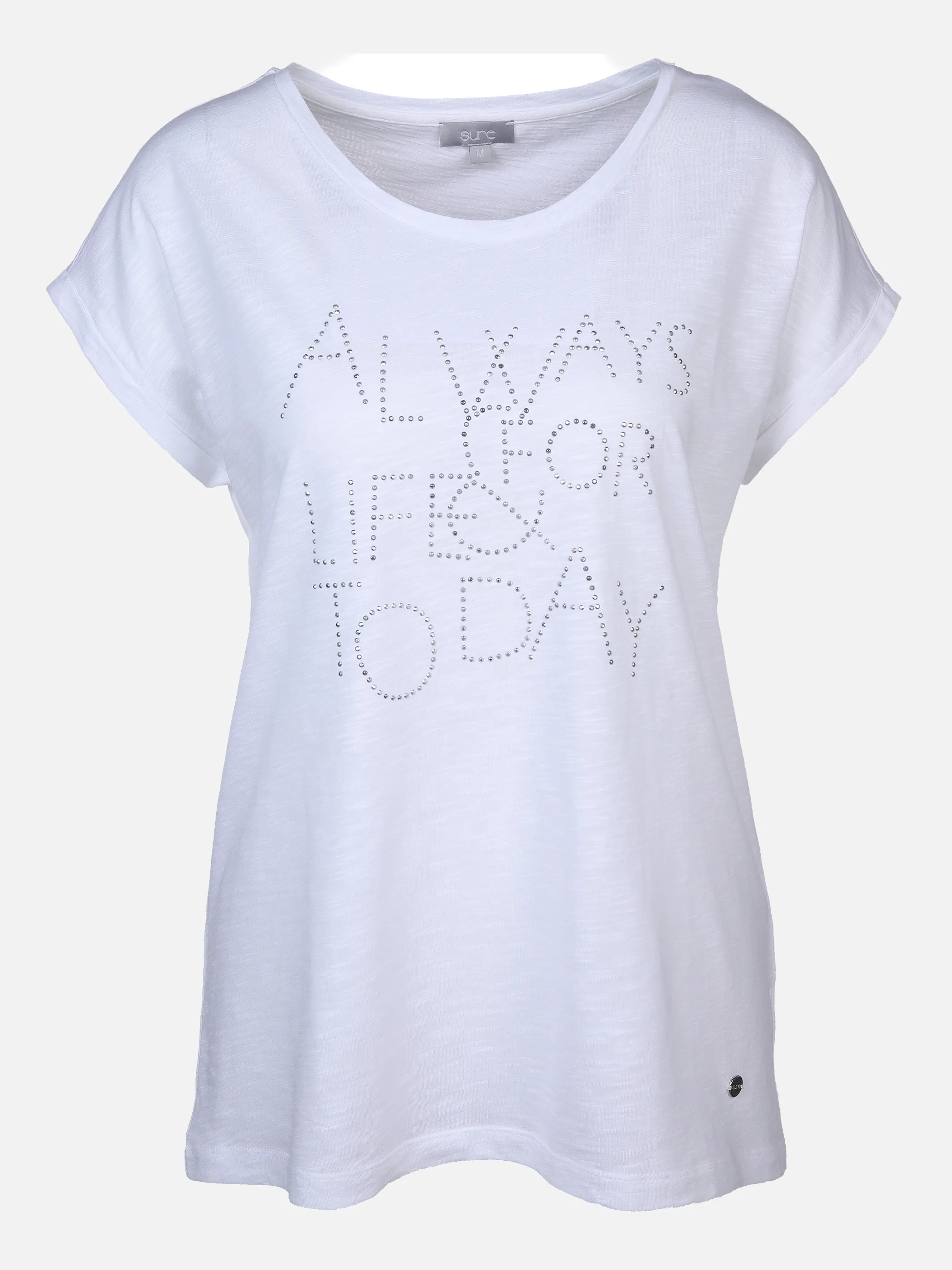 Sure Da-T-Shirt m. Straßmotiv Weiß 837597 WEIß 1 Sure Da-T-Shirt m. Straßmotiv Weiß 837597 WEIß 1