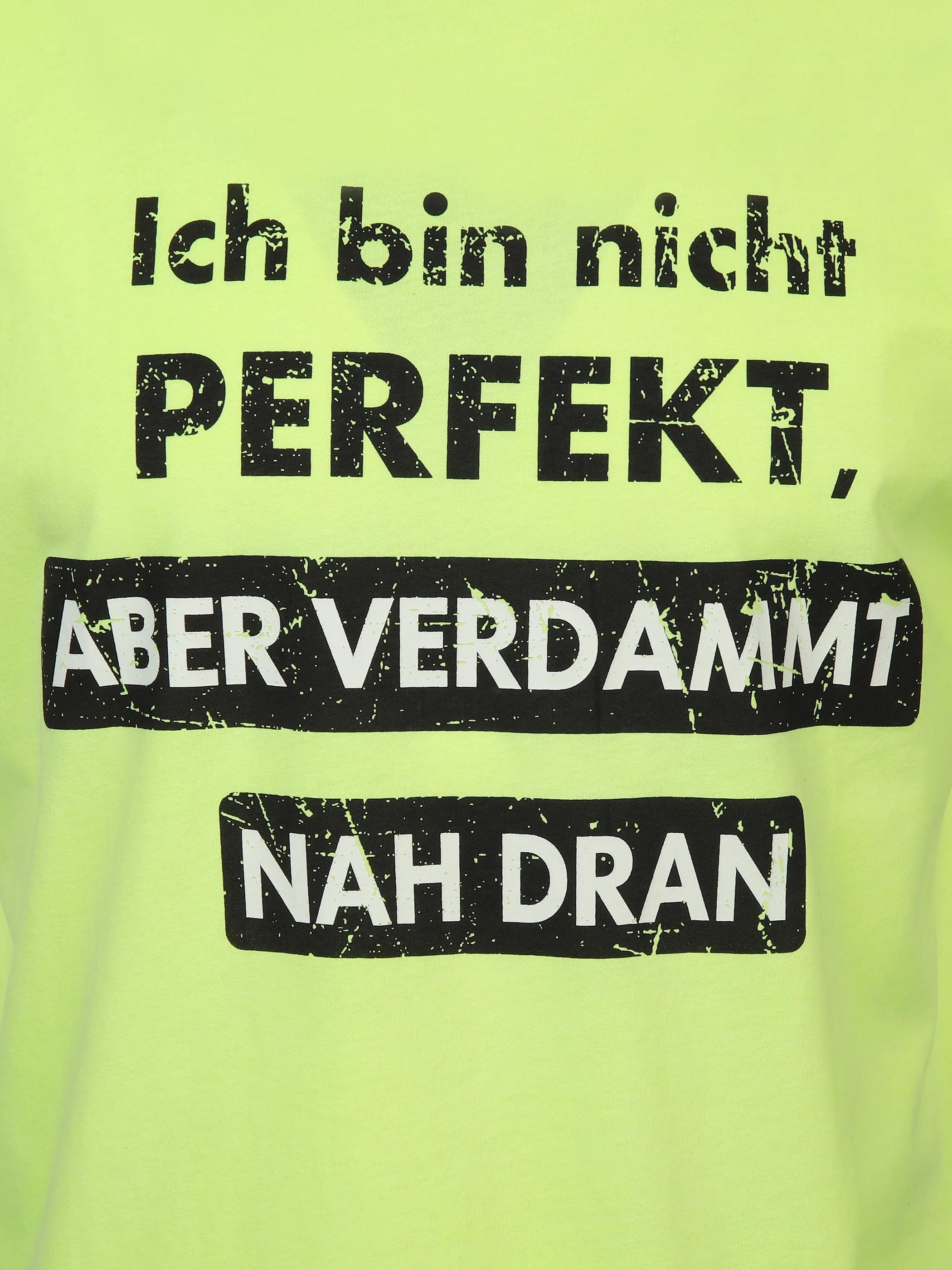 Worker He. T-Shirt 1/2 Arm Sprüche Gelb 889118 NEON YELL 3
