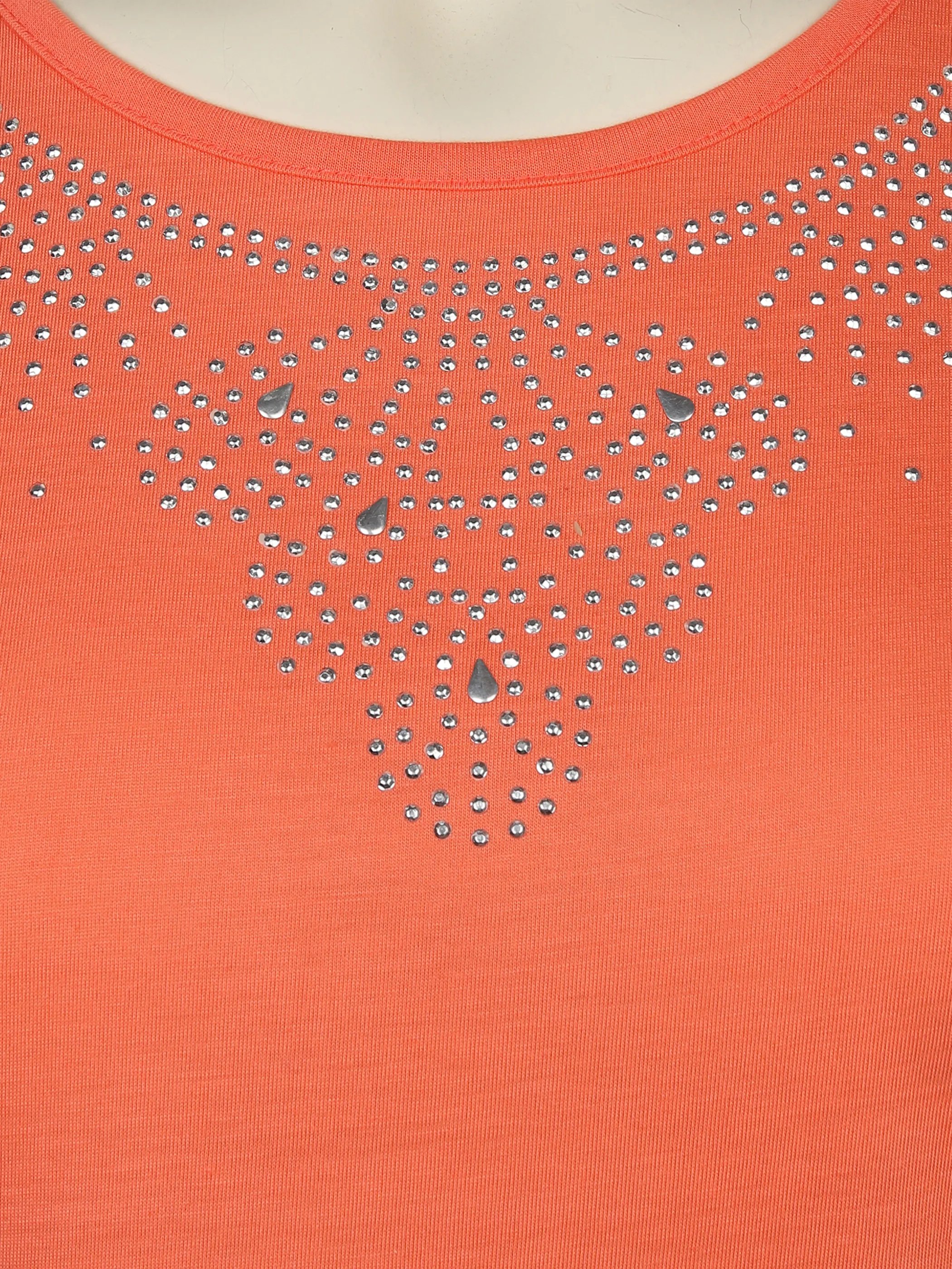 Sonja Blank Da-gr.Gr.T-Shirt m.Strassapplikation Orange 876189 KORALLE 3 Sonja Blank Da-gr.Gr.T-Shirt m.Strassapplikation Orange 876189 KORALLE 3