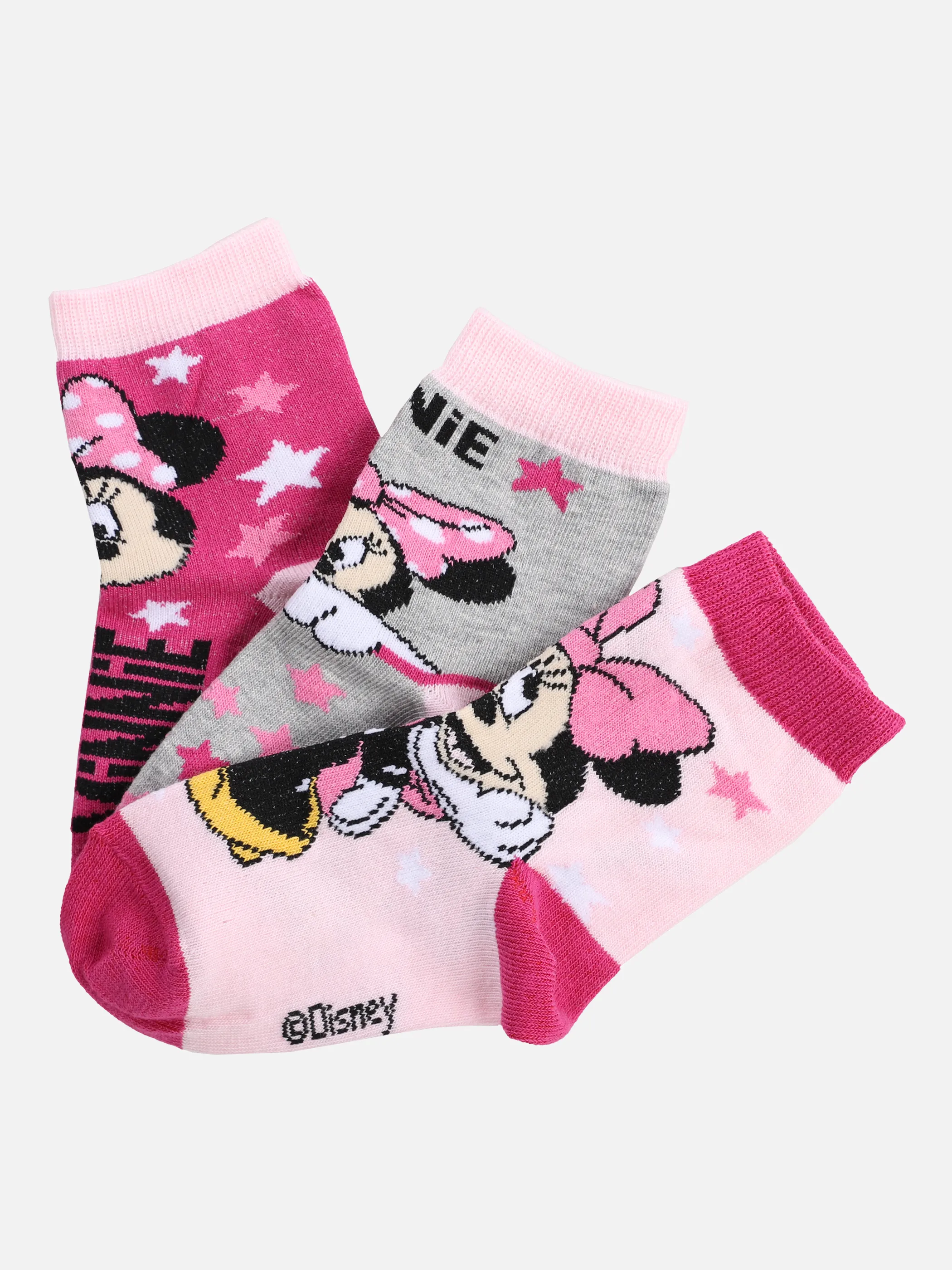 Lizenz Ki-Lizenz Socken 3er Pack Pink 866546 MIN-3-5358 1