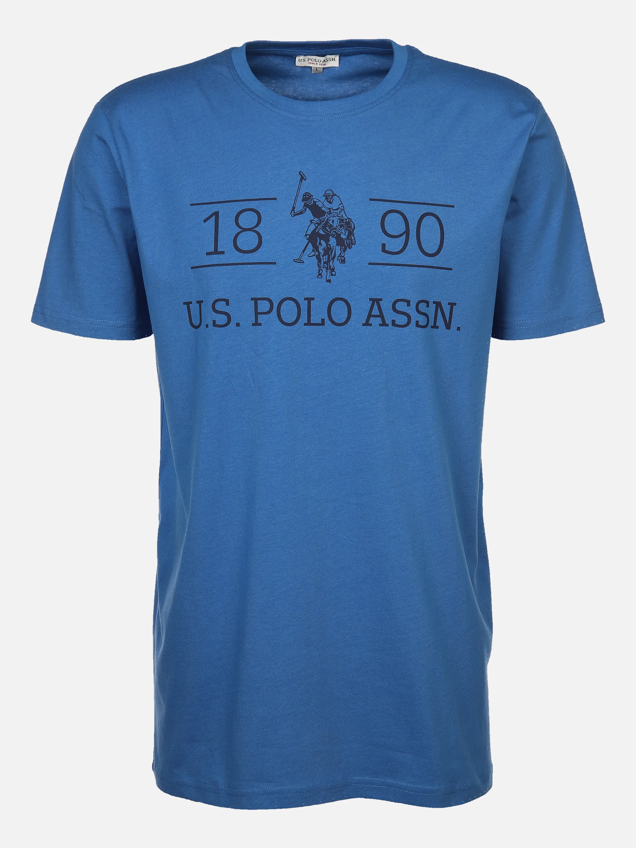 U.S. Polo Assn. He. T-Shirt 1/2 Arm Logo 1890 Blau 881277 BLAU 1