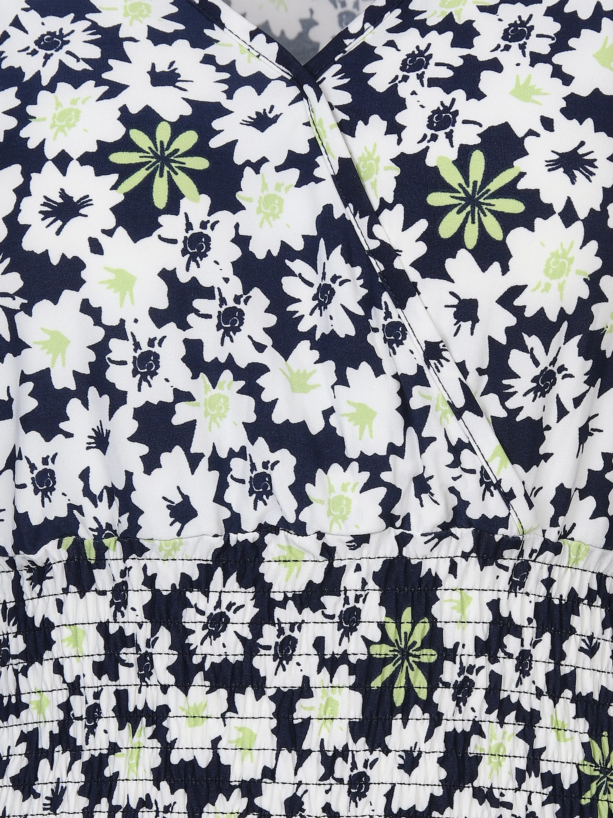 Sure Da-Alloverdruck-Kleid 1/2 Arm Blau 851885 NAVY/GREEN 3 Sure Da-Alloverdruck-Kleid 1/2 Arm Blau 851885 NAVY/GREEN 3