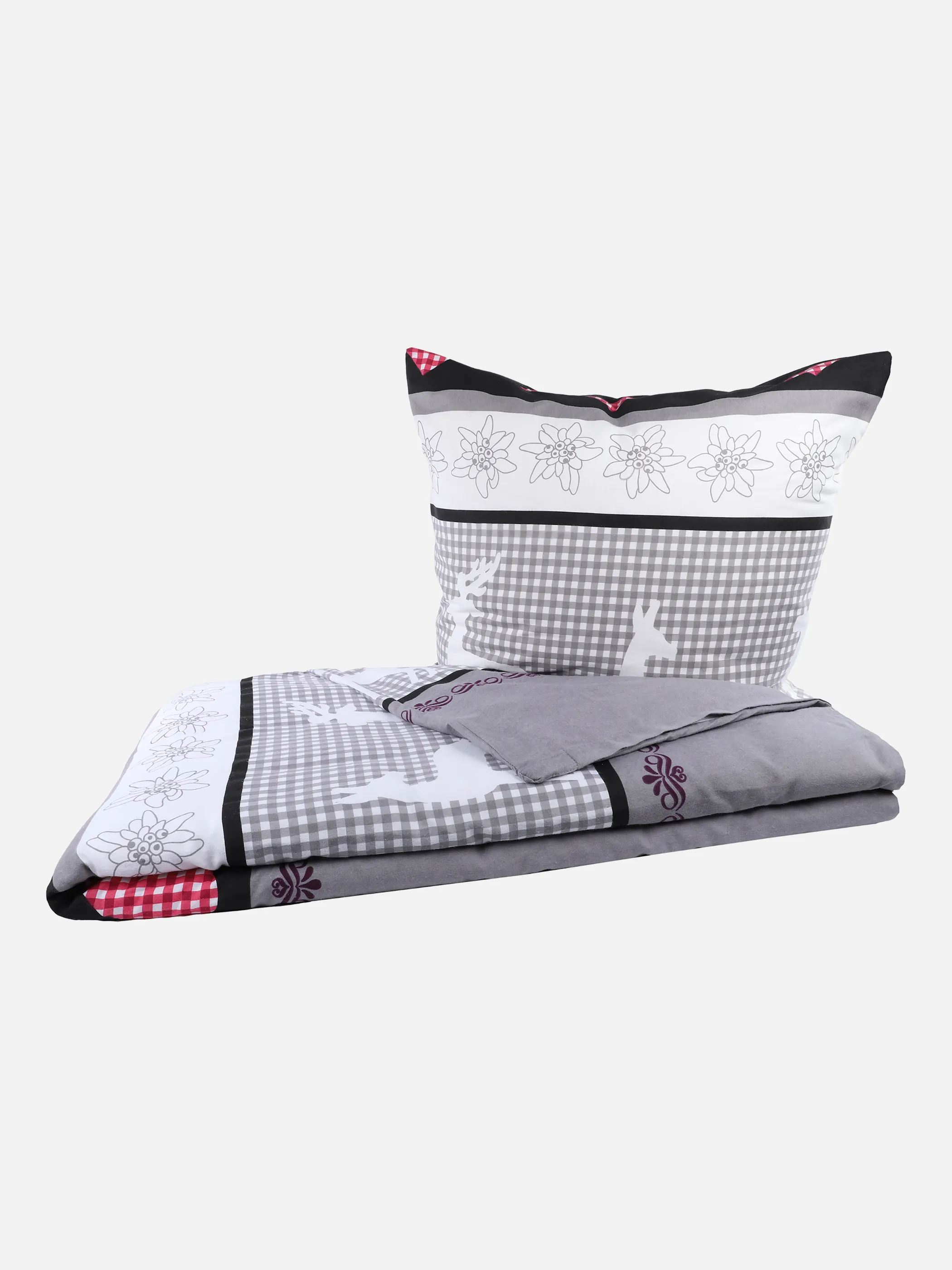 Dream House Biber Bettwäsche 4er Pack Elch Grau 869726 GRAU 1 Dream House Biber Bettwäsche 4er Pack Elch Grau 869726 GRAU 1