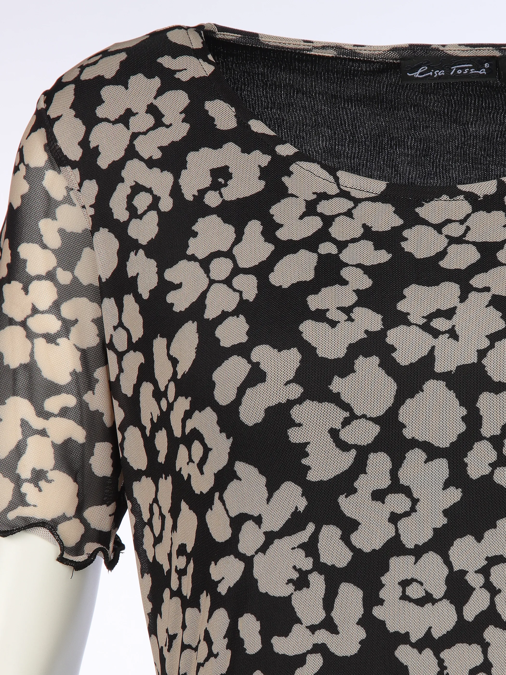 Lisa Tossa Da-Meshkleid m. Alloverprint Schwarz 894656 SWOAK 3