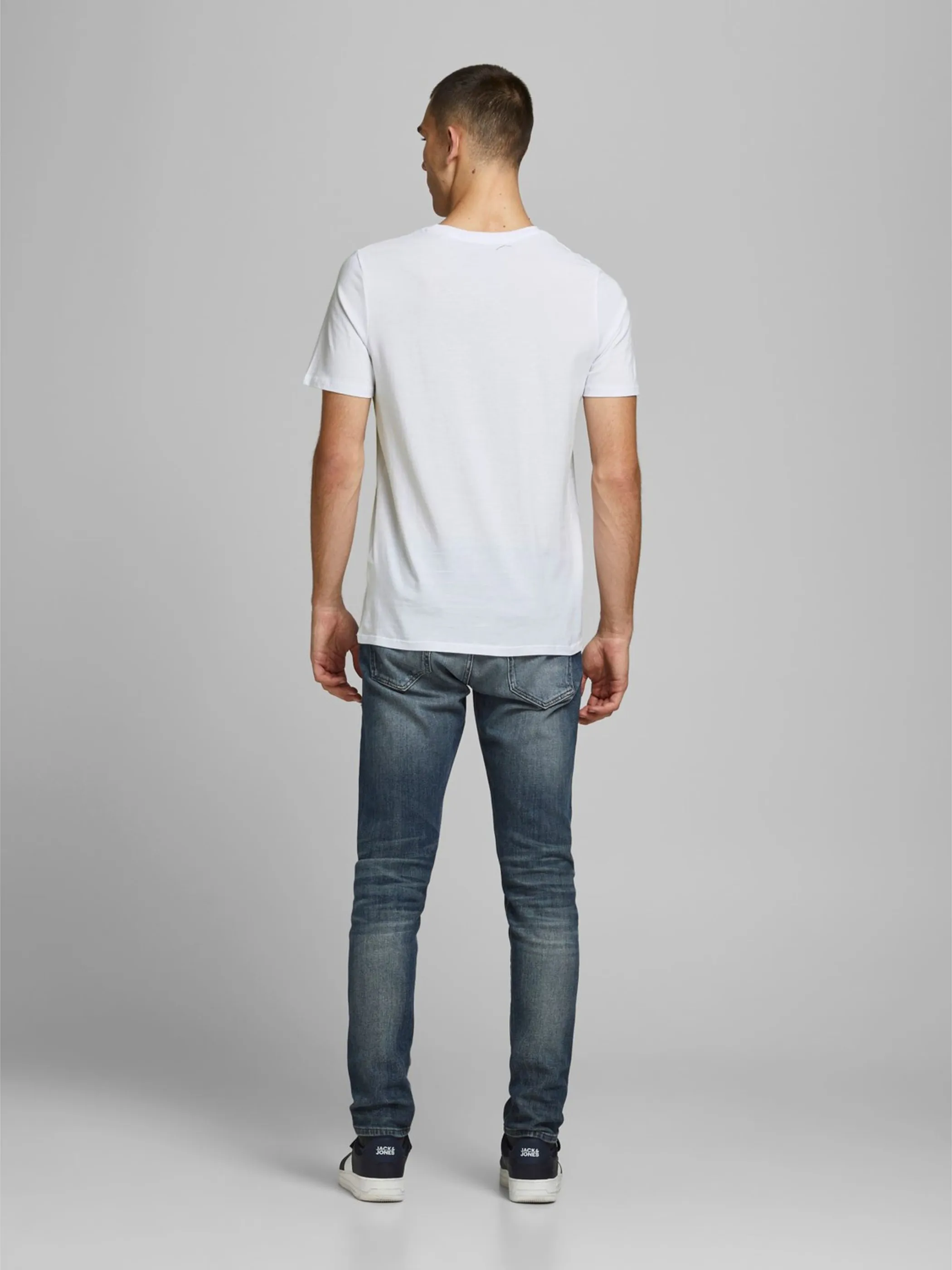 Jack Jones 12137126 JJECORP LOGO TEE SS C Weiß 832988 178074001 5