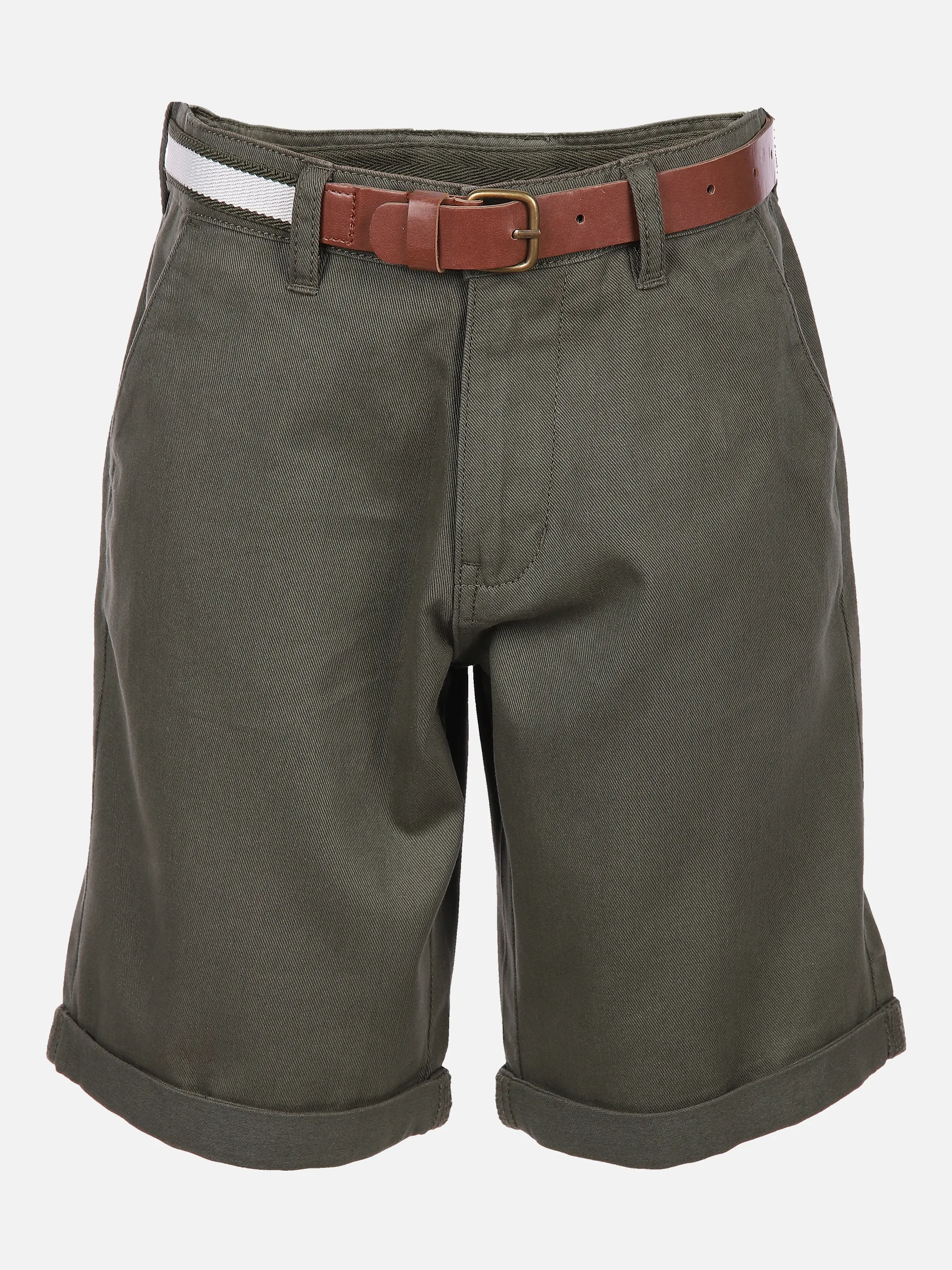 Stop + Go MB Shorts in khaki mit braunem Grün 852462 KHAKI 1