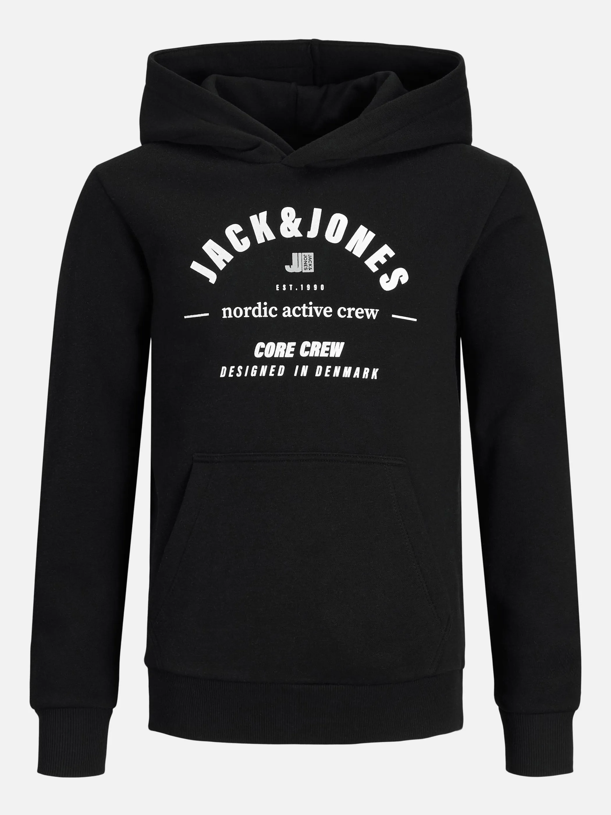 Jack&Jones Junior 12222278 JCOSPRING LOGO SWEAT Schwarz 871527 178012 1