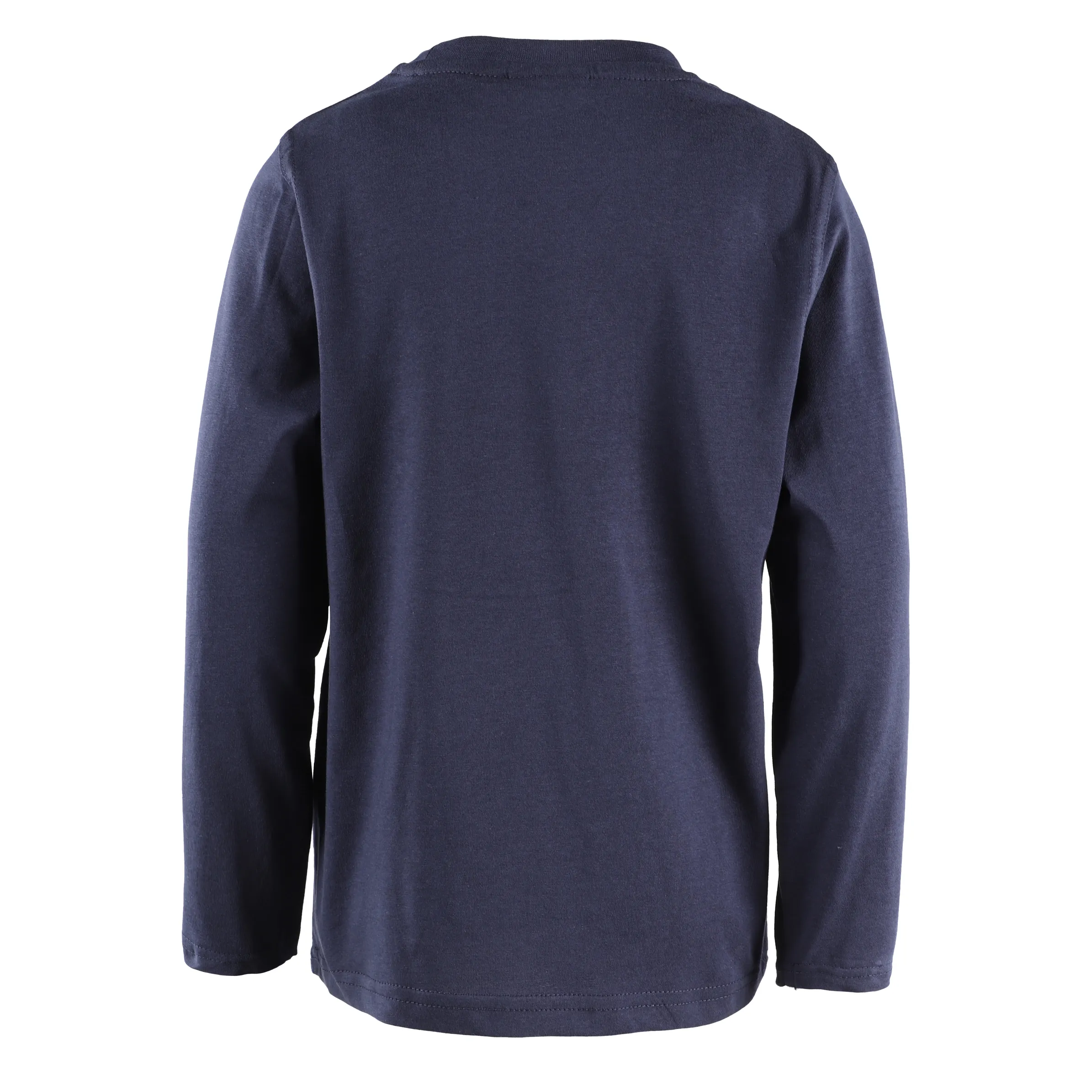 Stop + Go KJ Longsleeve Shirt in navy solid Bagger Drucke Blau 881620 NAVY 2