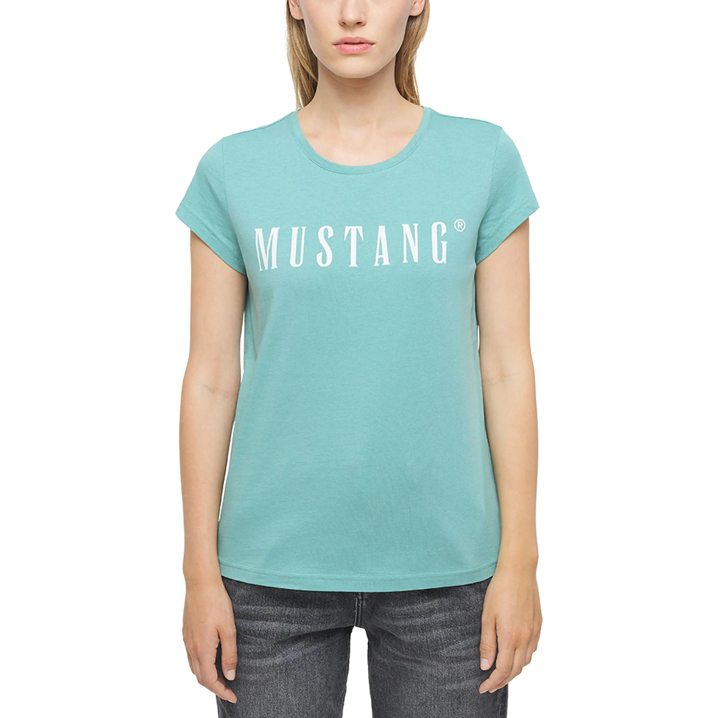 Mustang 1013222 STYLE ALINA C LOGO TEE Blau 874823 6236 4