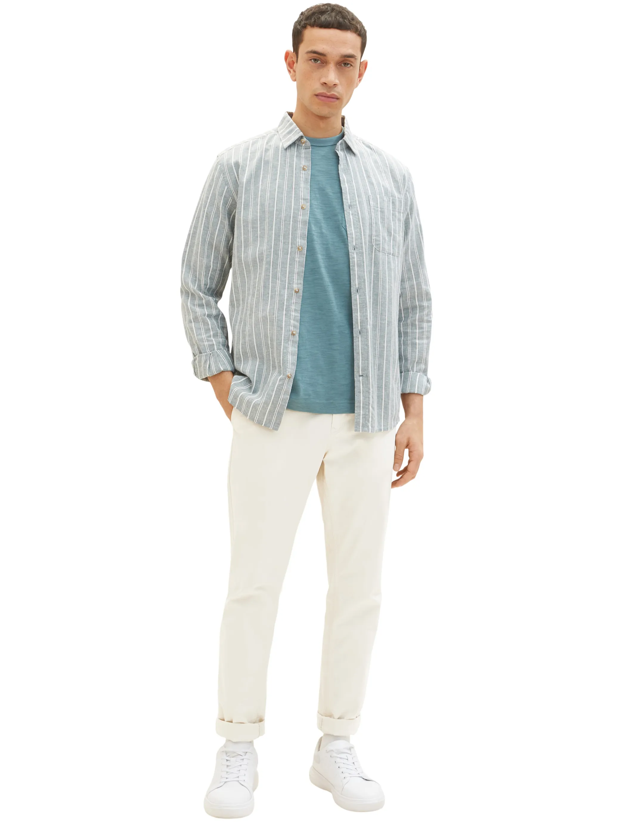 Tom Tailor 1035615 basic crewneck t-shirt Grün 874967 30105 4 Tom Tailor 1035615 basic crewneck t-shirt Grün 874967 30105 4