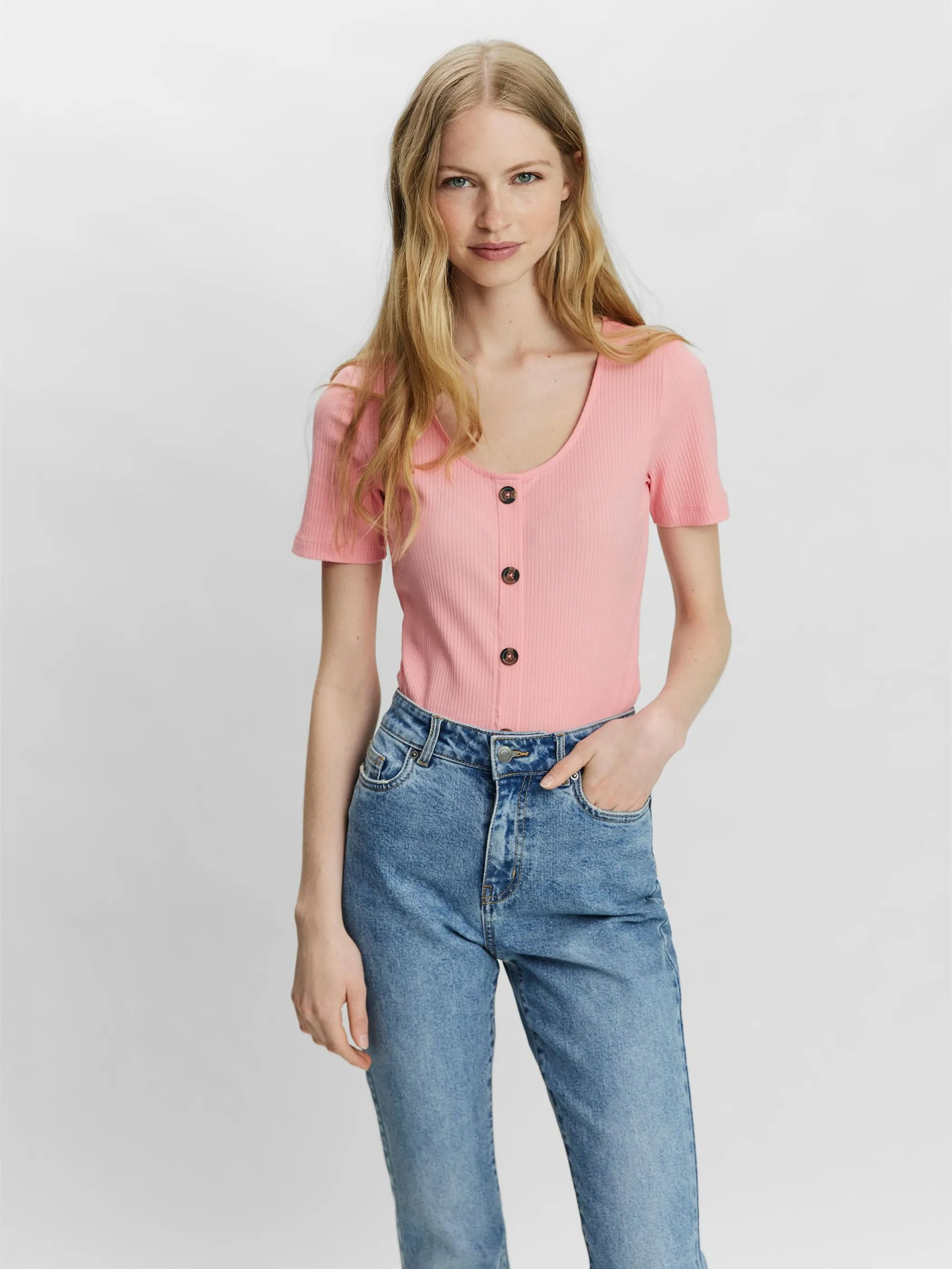 Vero Moda 10230199 VMHELSINKI SS TOP  GA Pink 846463 189310 2