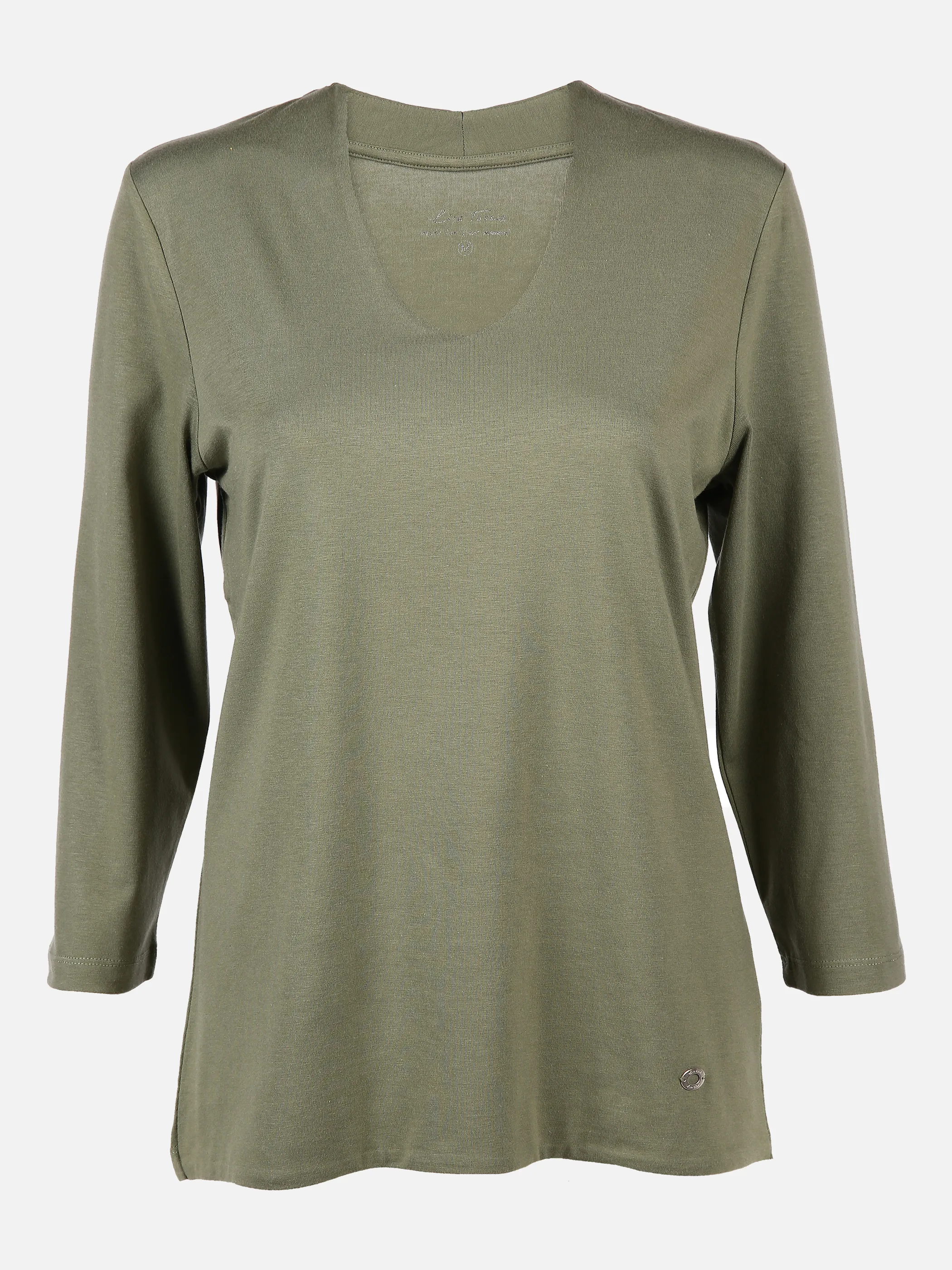 Lisa Tossa Da-Shirt 3/4 Arm V-Ausschnitt Grün 833115 OLIVE 1