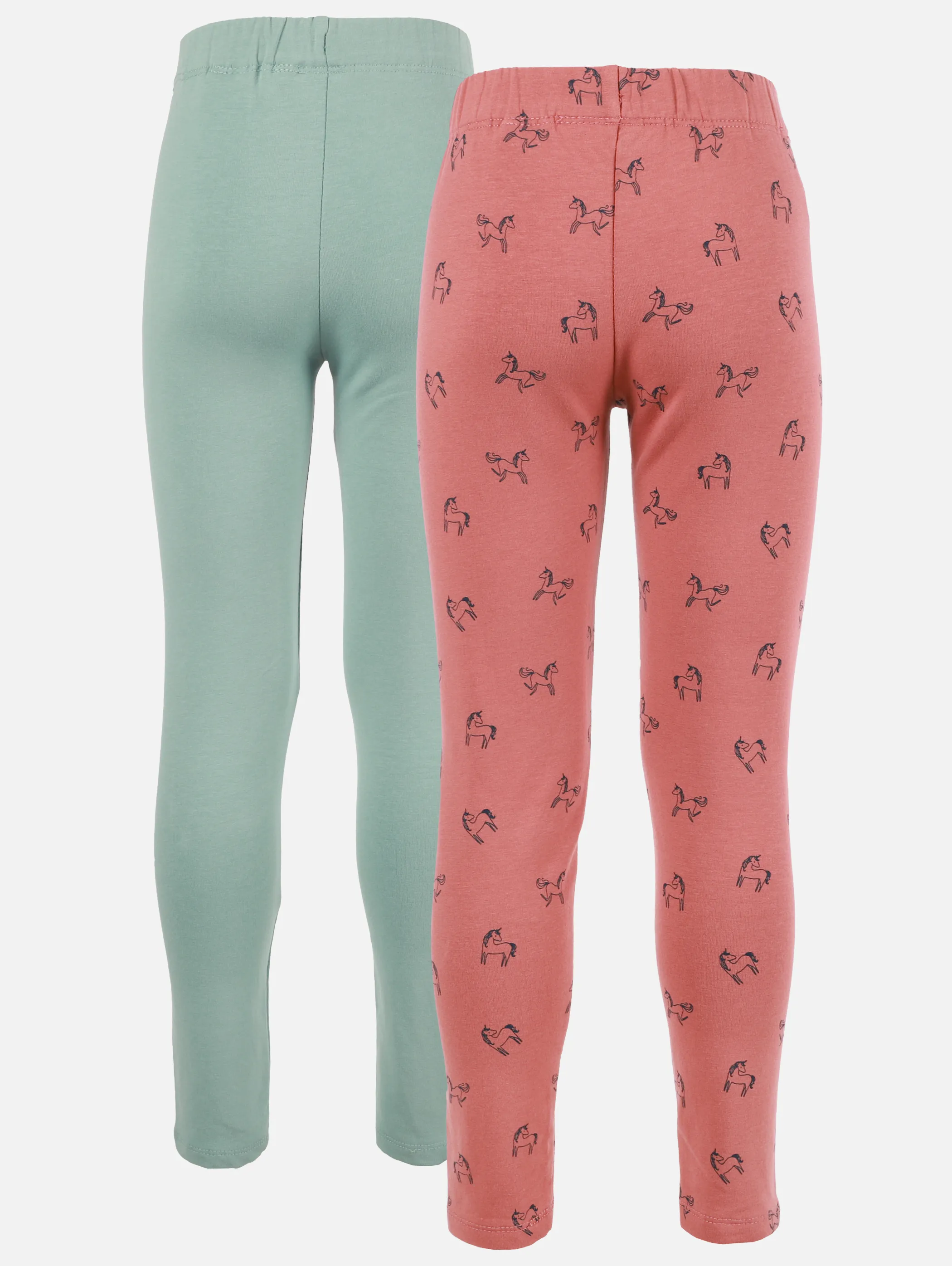 Stop + Go Kinder Mädchen 2er Pack Leggings in rosa und blau Rosa 898717 ROSA GEM. 2