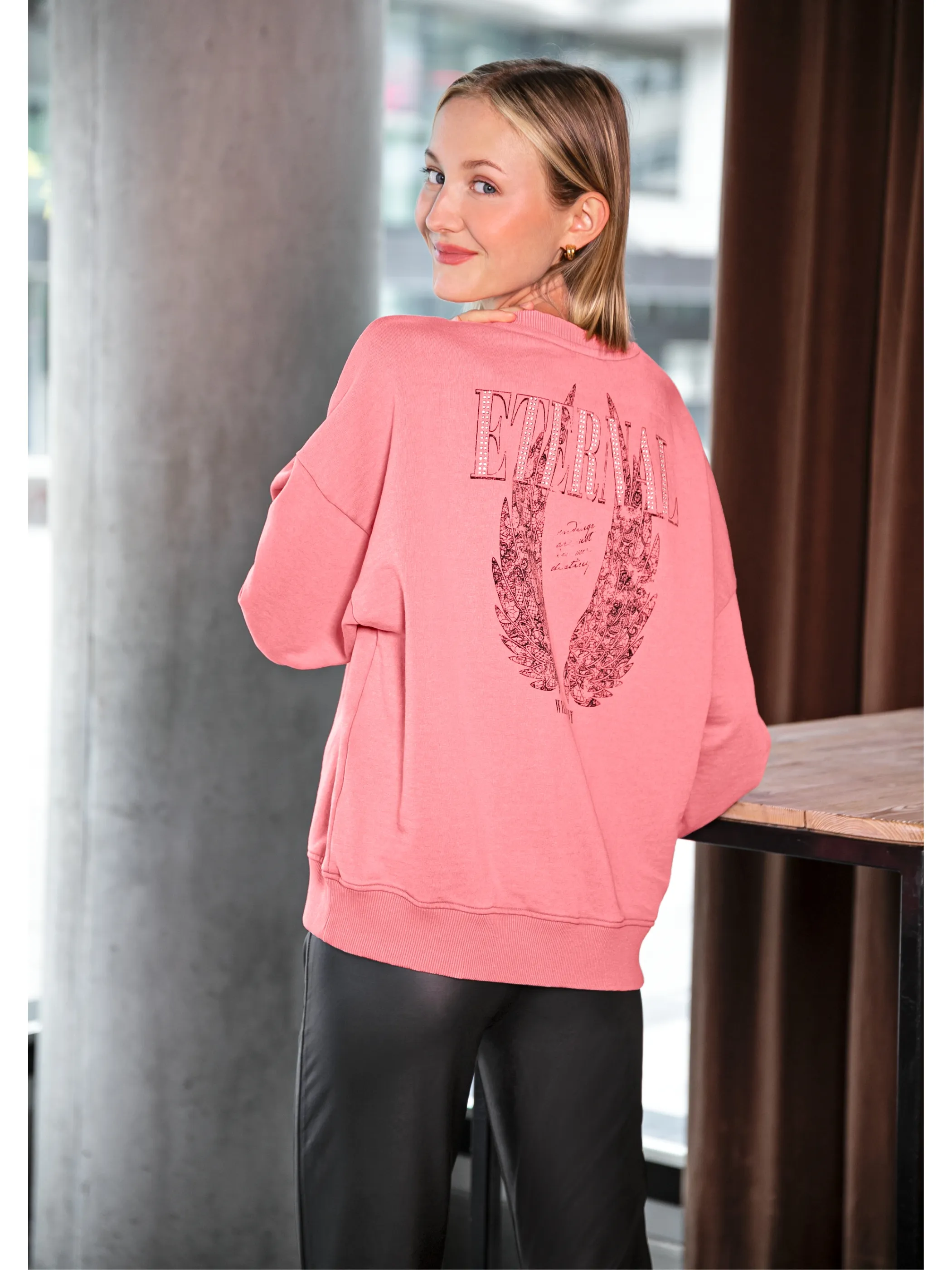 Only 15307992 ONLLUCINDA L/S WINGS Rosa 886200 199530001 5