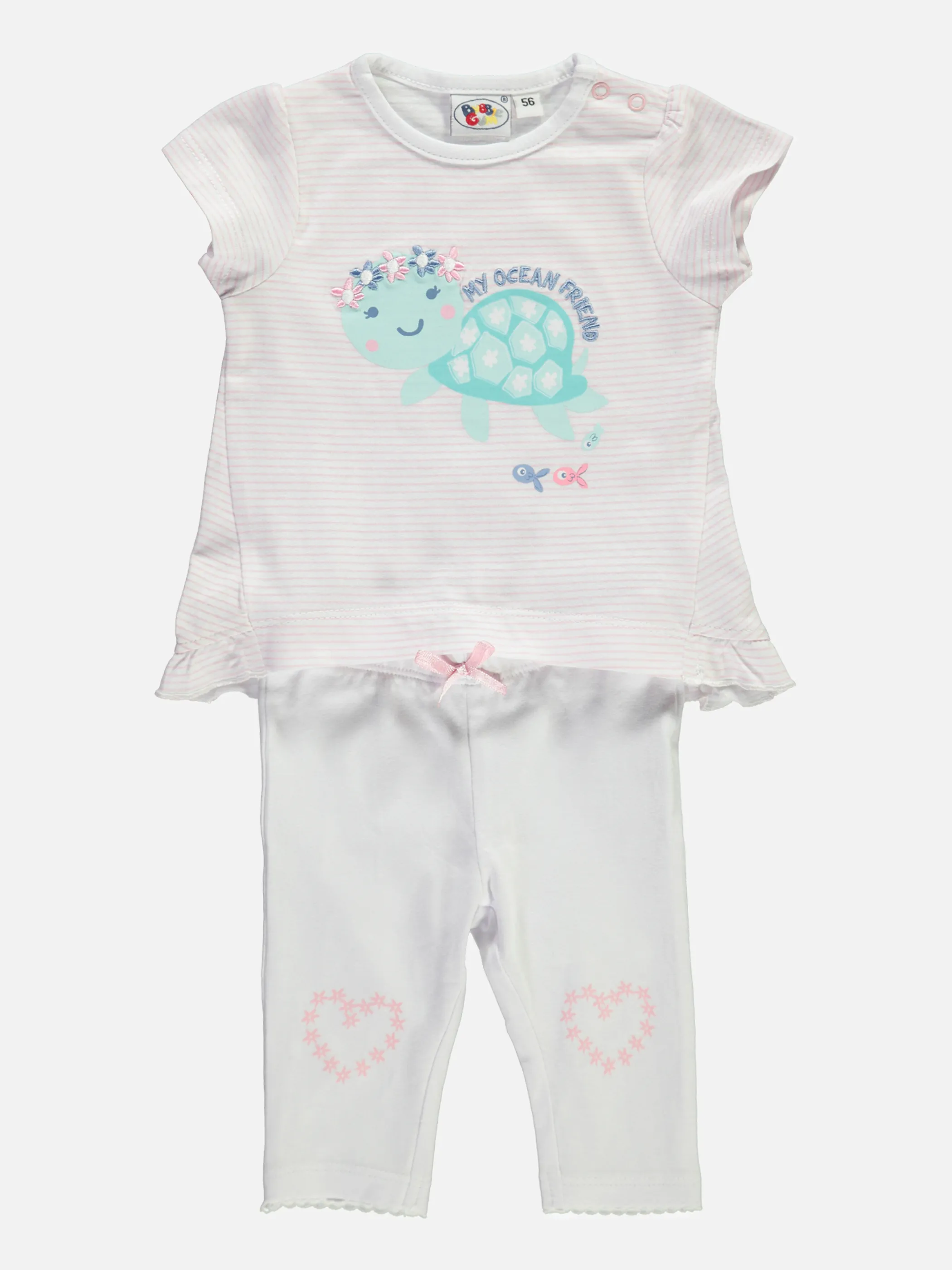Bubble Gum BG NB 2er Set Tunika weiß/pink Weiß 834610 WEIß 1 Bubble Gum BG NB 2er Set Tunika weiß/pink Weiß 834610 WEIß 1