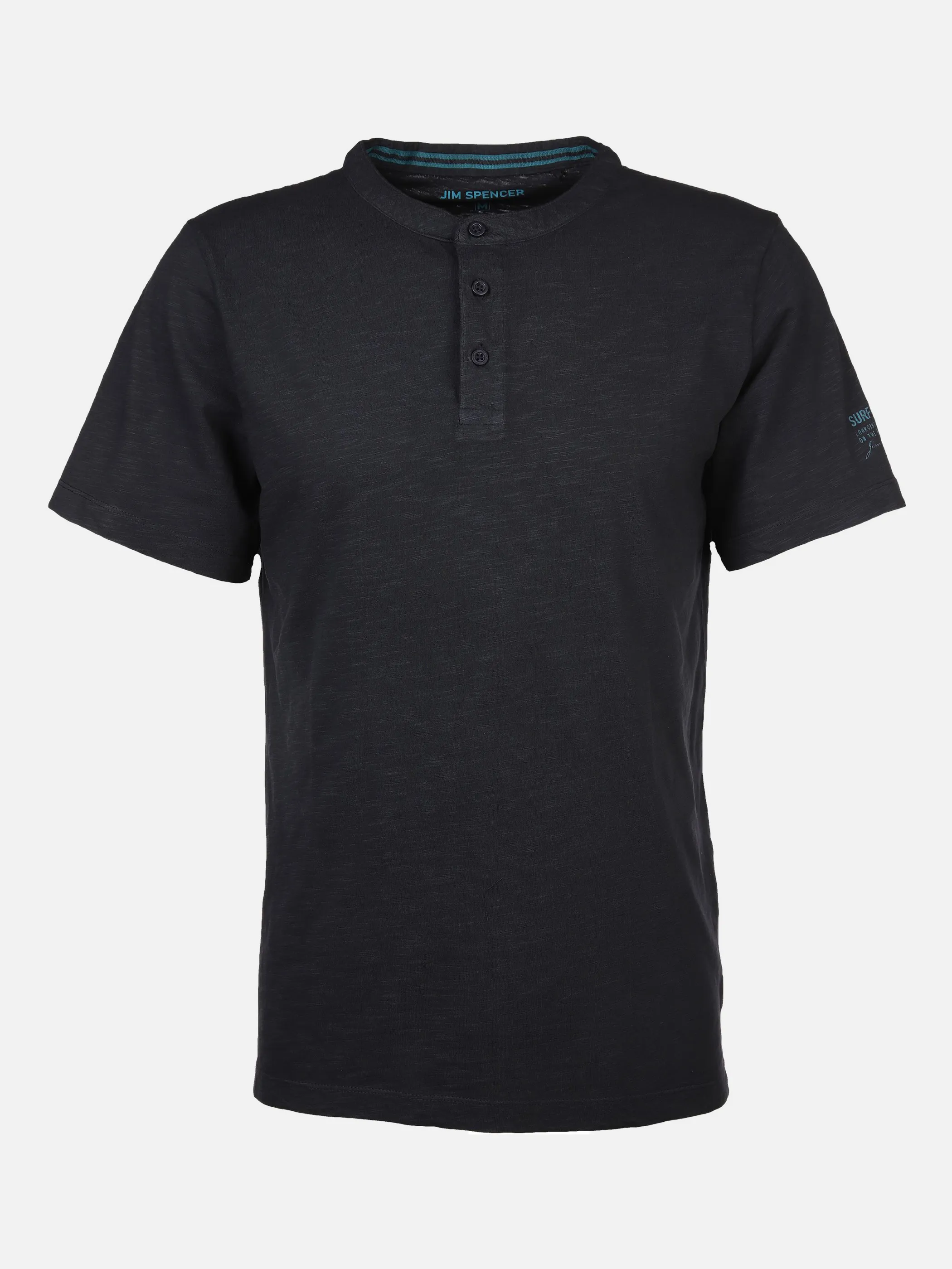 Jim Spencer He. Henleyshirt 1/2 Arm Stickerei Blau 876158 NAVY 1 Jim Spencer He. Henleyshirt 1/2 Arm Stickerei Blau 876158 NAVY 1