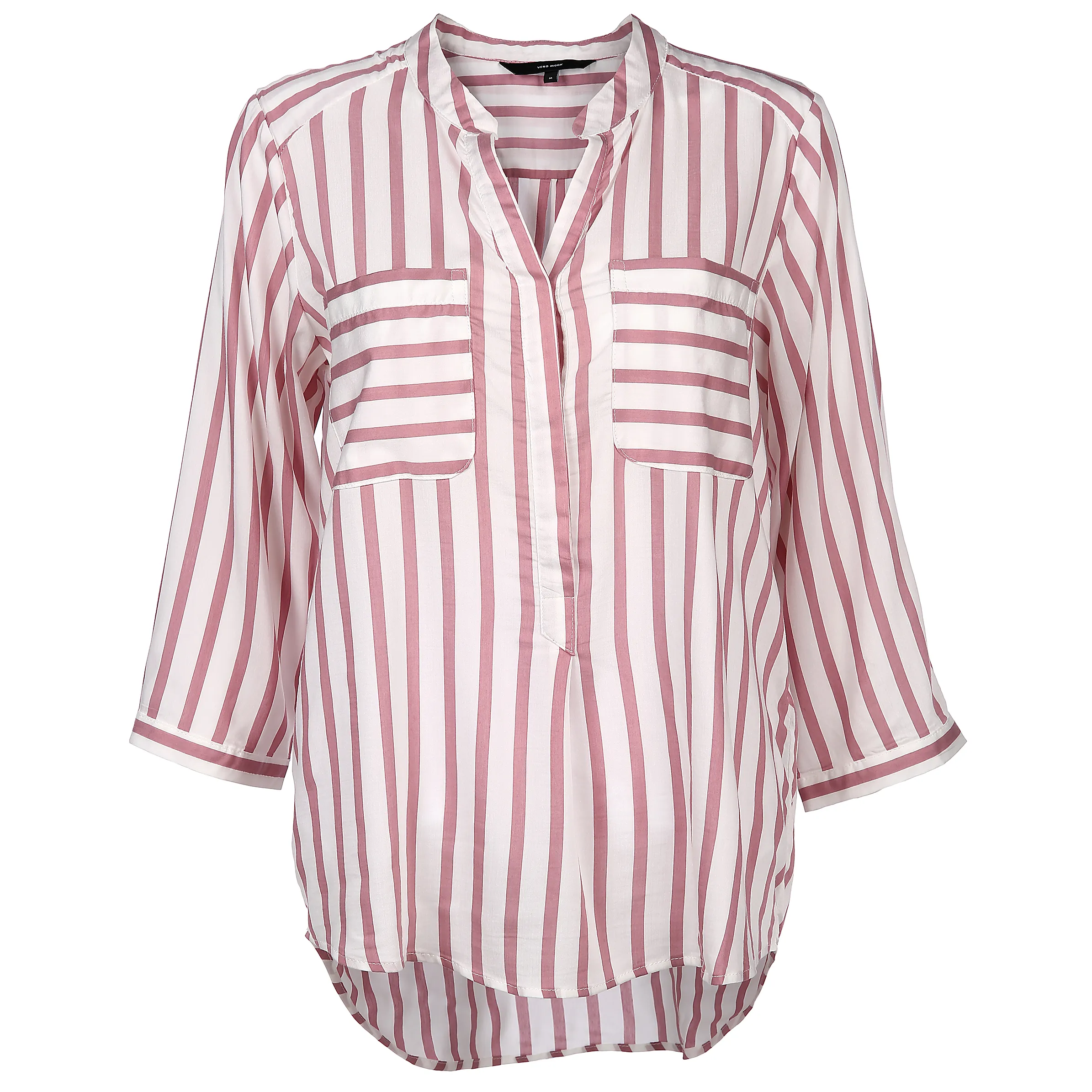 Vero Moda 10188642 VMERIKA STRIPE 3/4 SH Weiß 773517 175598046 1