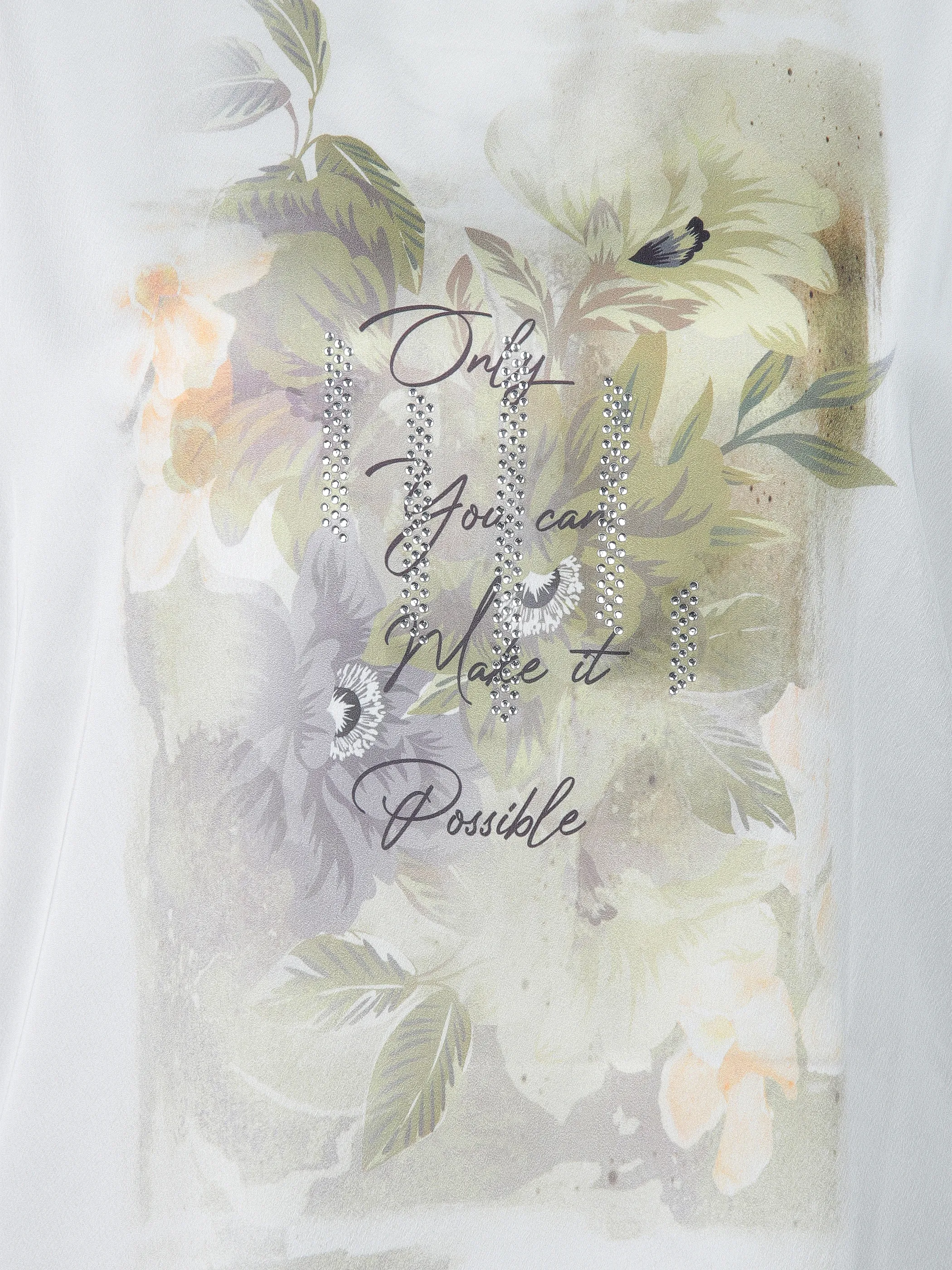 Lisa Tossa Da-Materialmix-Shirt Weiß 913293 OFFWHK 3