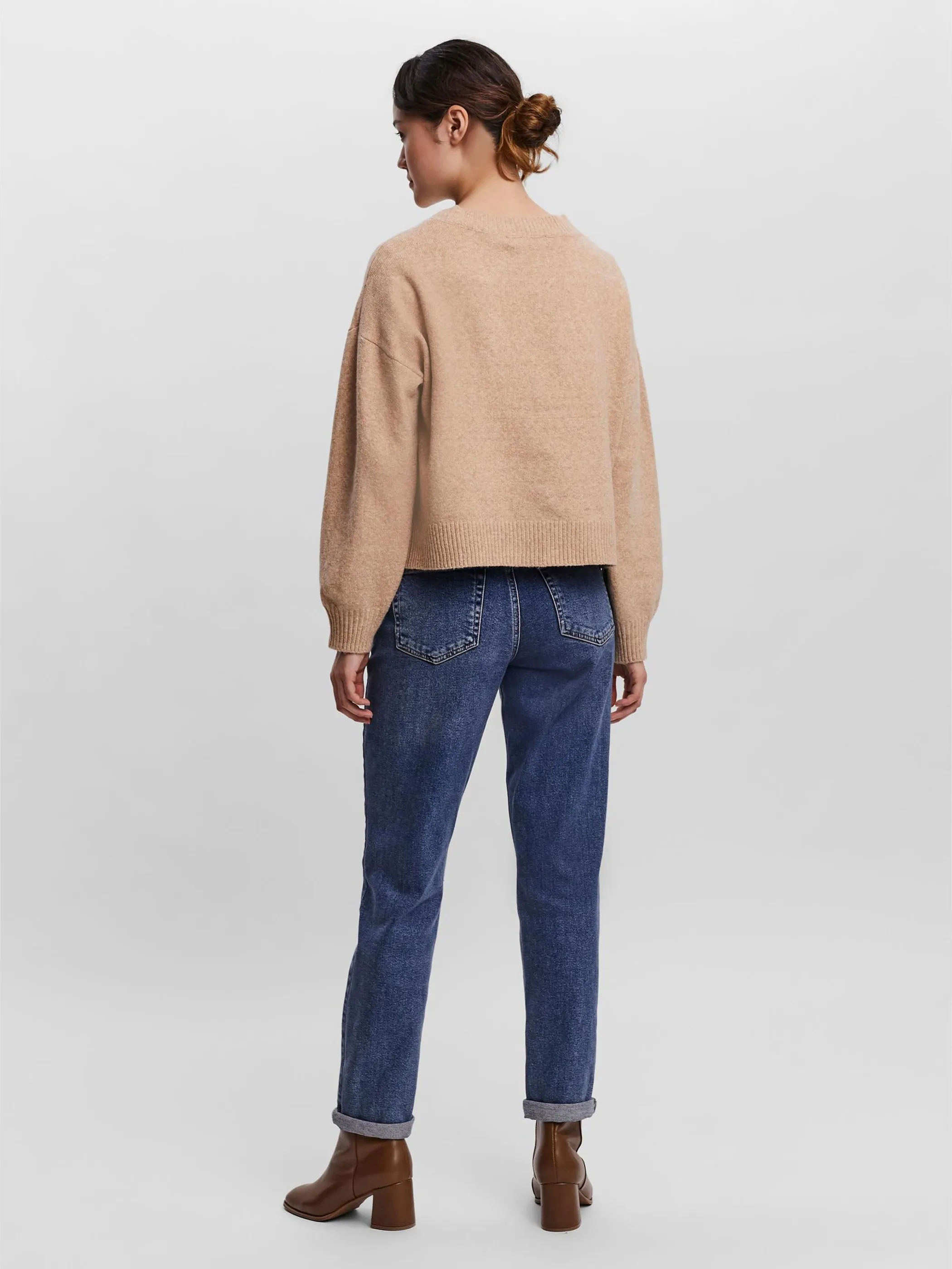Vero Moda 10249936 VMDOFFY LS V-NECK BUT Braun 854395 194938001 3 Vero Moda 10249936 VMDOFFY LS V-NECK BUT Braun 854395 194938001 3